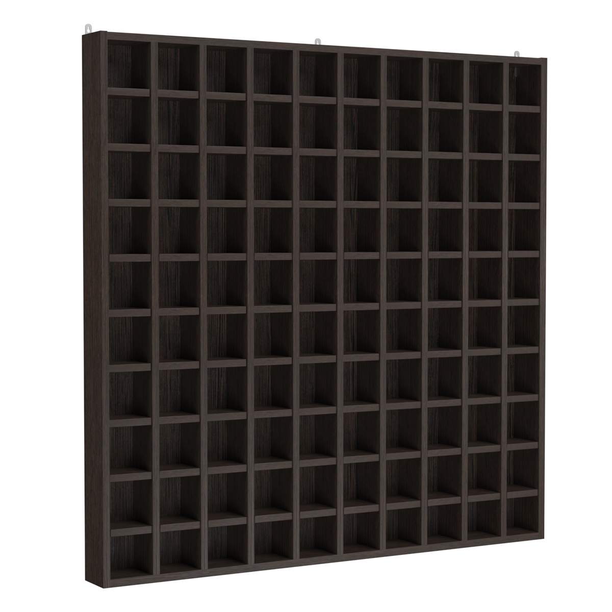 Ключница МАКСИ на 100 ячеек для ключей, браслетов и карт, ячейки 100х100мм Дуб Венге