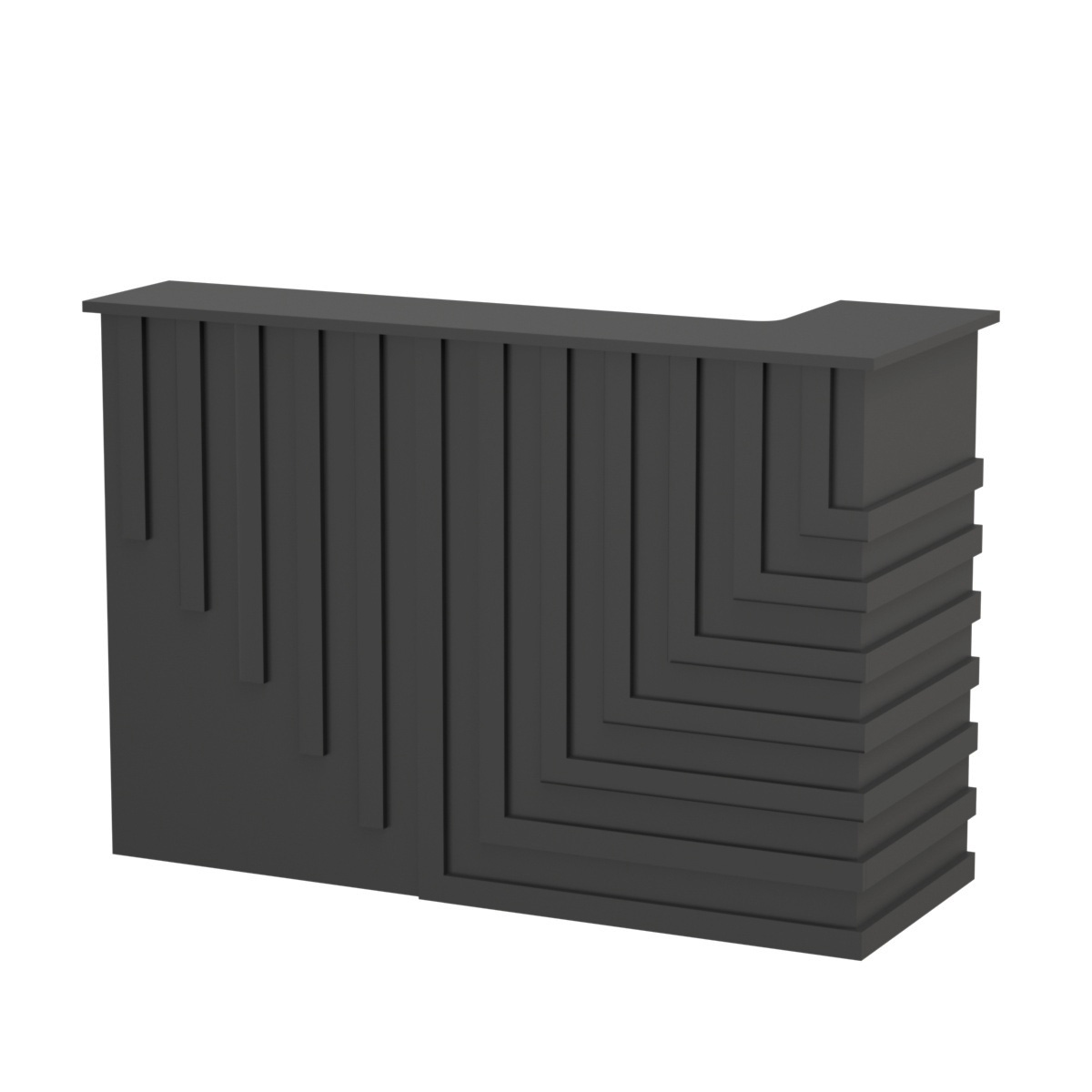 Стойка ресепшен ГРАУНД №5А Черный