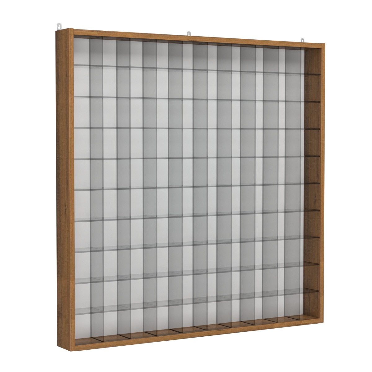 Ключница миди-ЛАЙТ на 100 ячеек для ключей, браслетов и карт, ячейки 80х80мм Орех