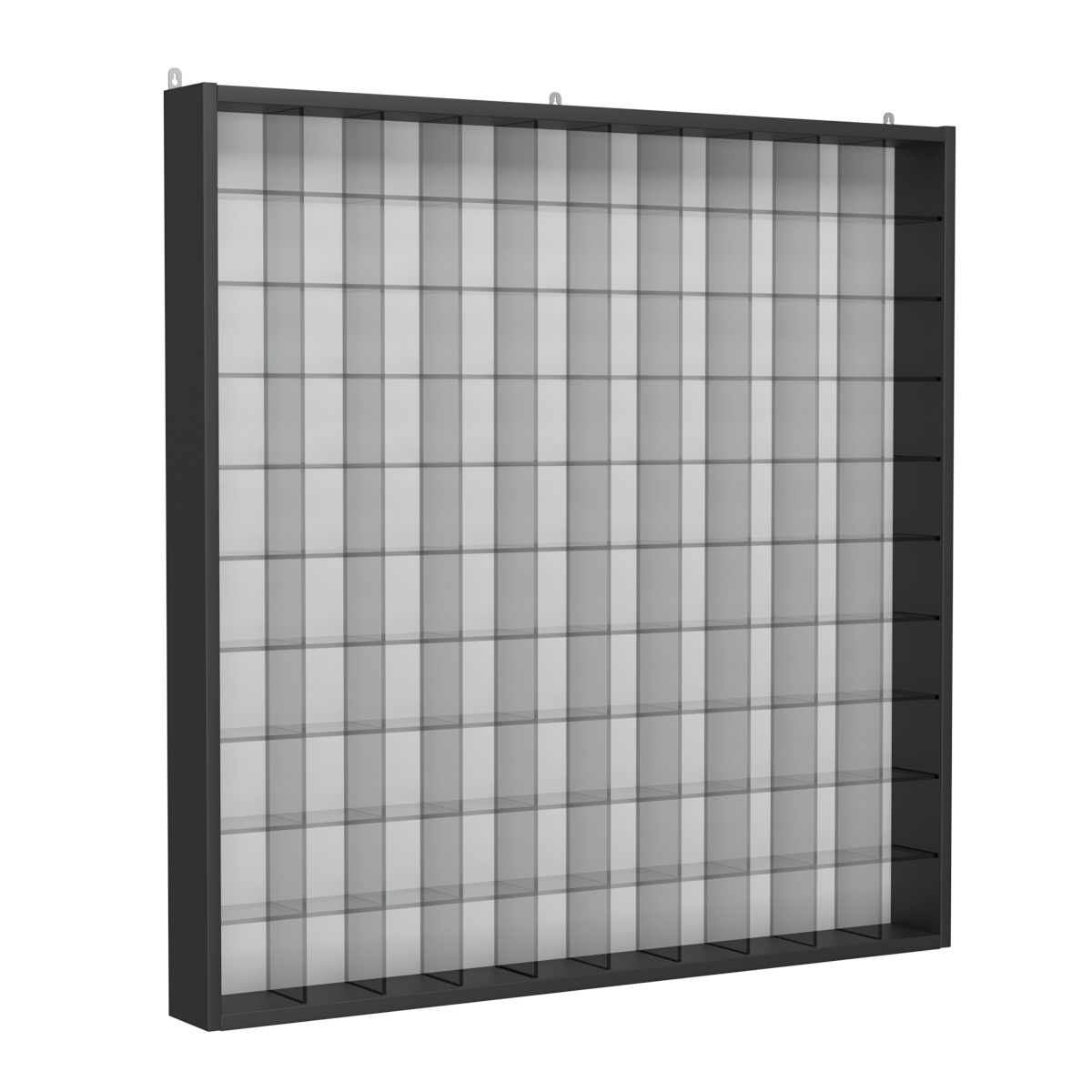 Ключница миди-ЛАЙТ на 100 ячеек для ключей, браслетов и карт, ячейки 80х80мм Черный