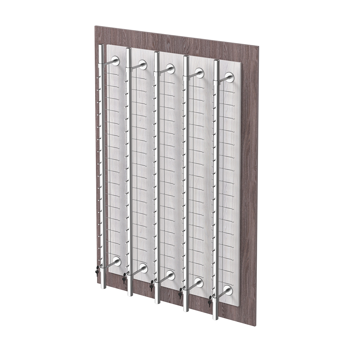 Дисплей настенный для очков ОПТИКА №1 Ясень Анкор темный + Ясень Анкор светлый