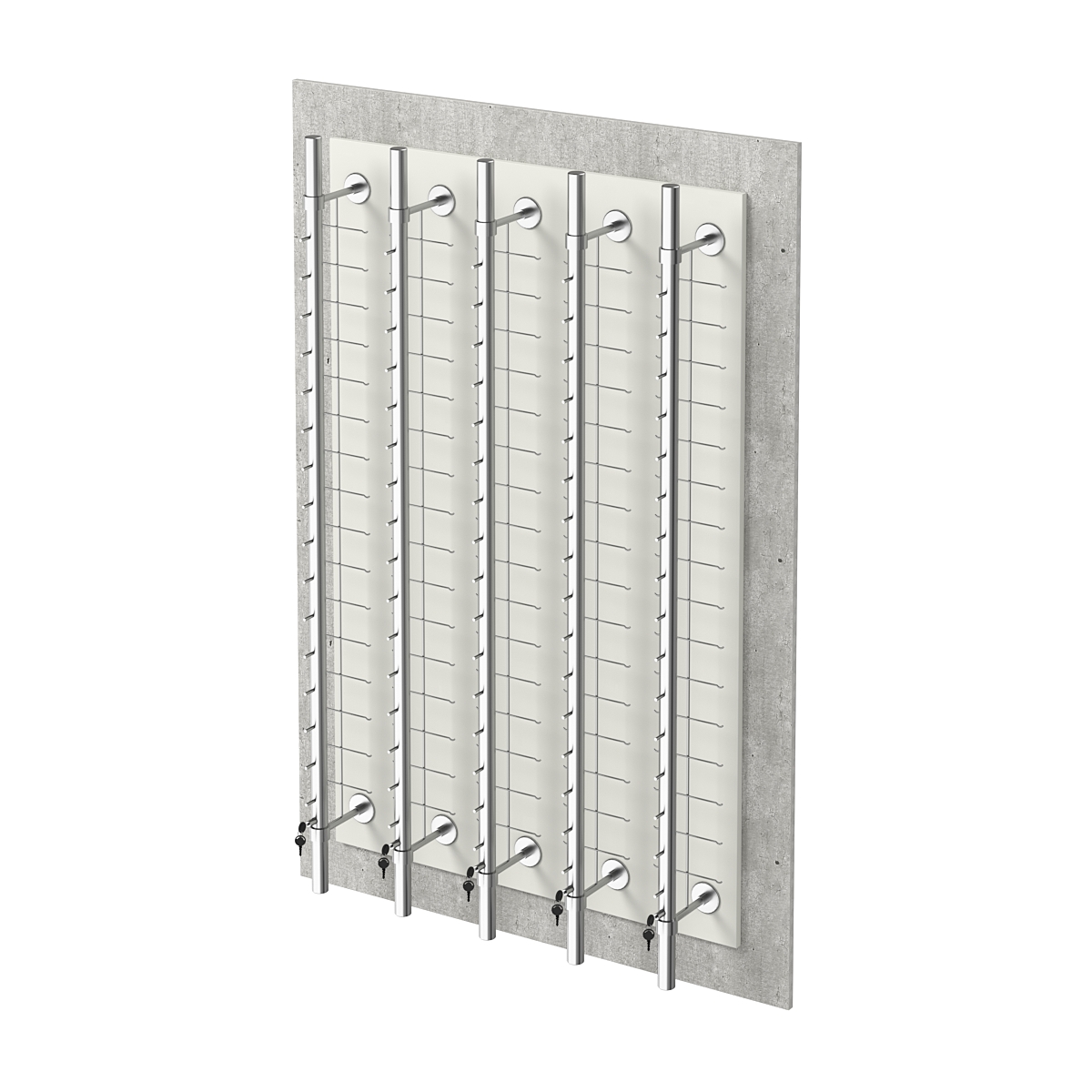 Дисплей настенный для очков ОПТИКА №1 Метрополитан Грей + Белый