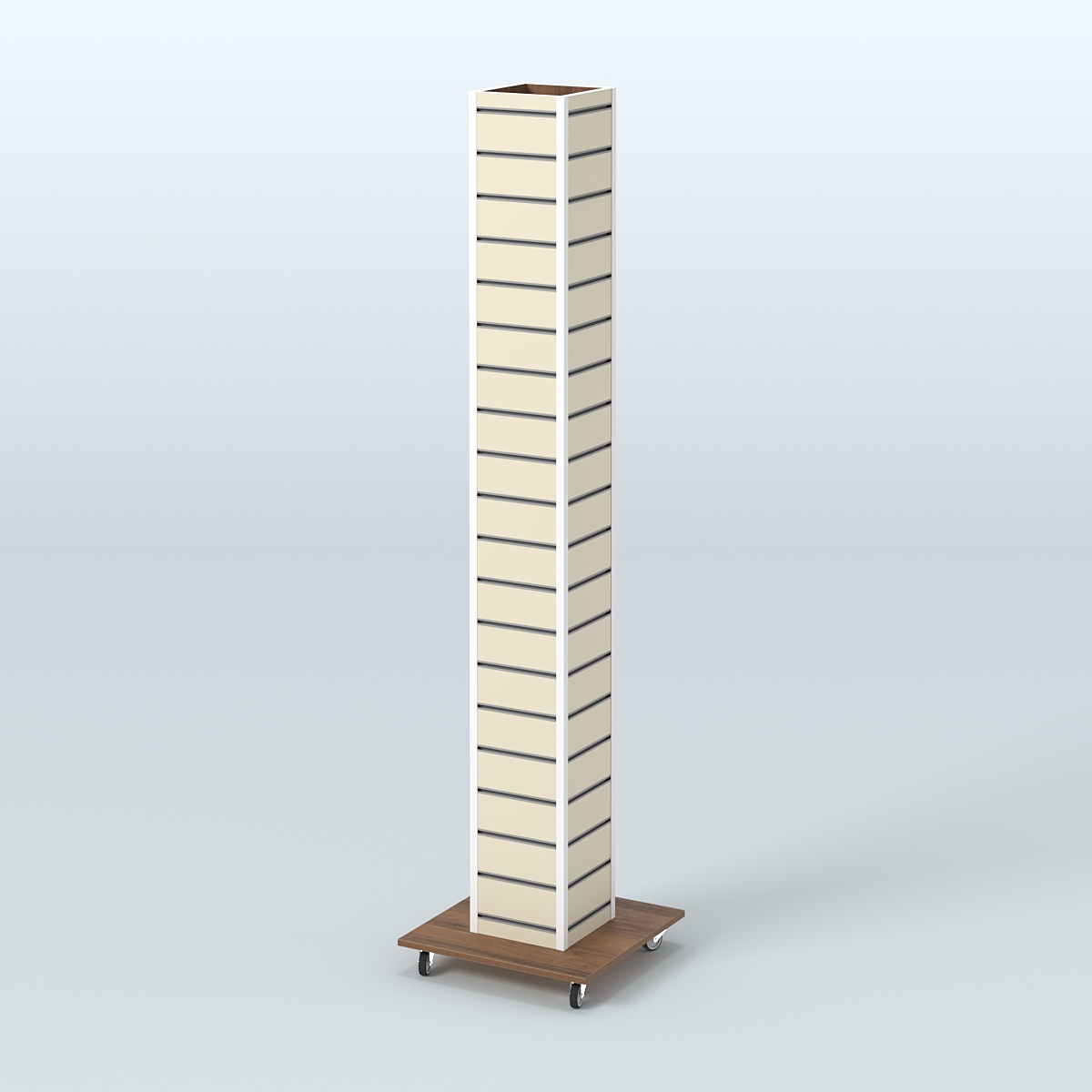 Стойка напольная для очков ОПТИКА №1 Орех + Крем Вайс