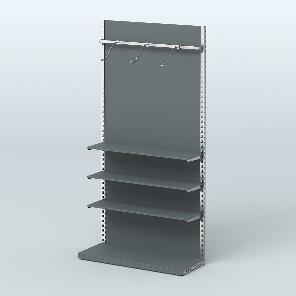 Система ЭЛЕГАНТ с ДСП №4 (1200 мм) Темно-Серый