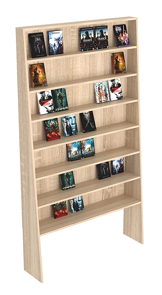 Стеллаж из ДСП для CD&DVD Дуб Сонома