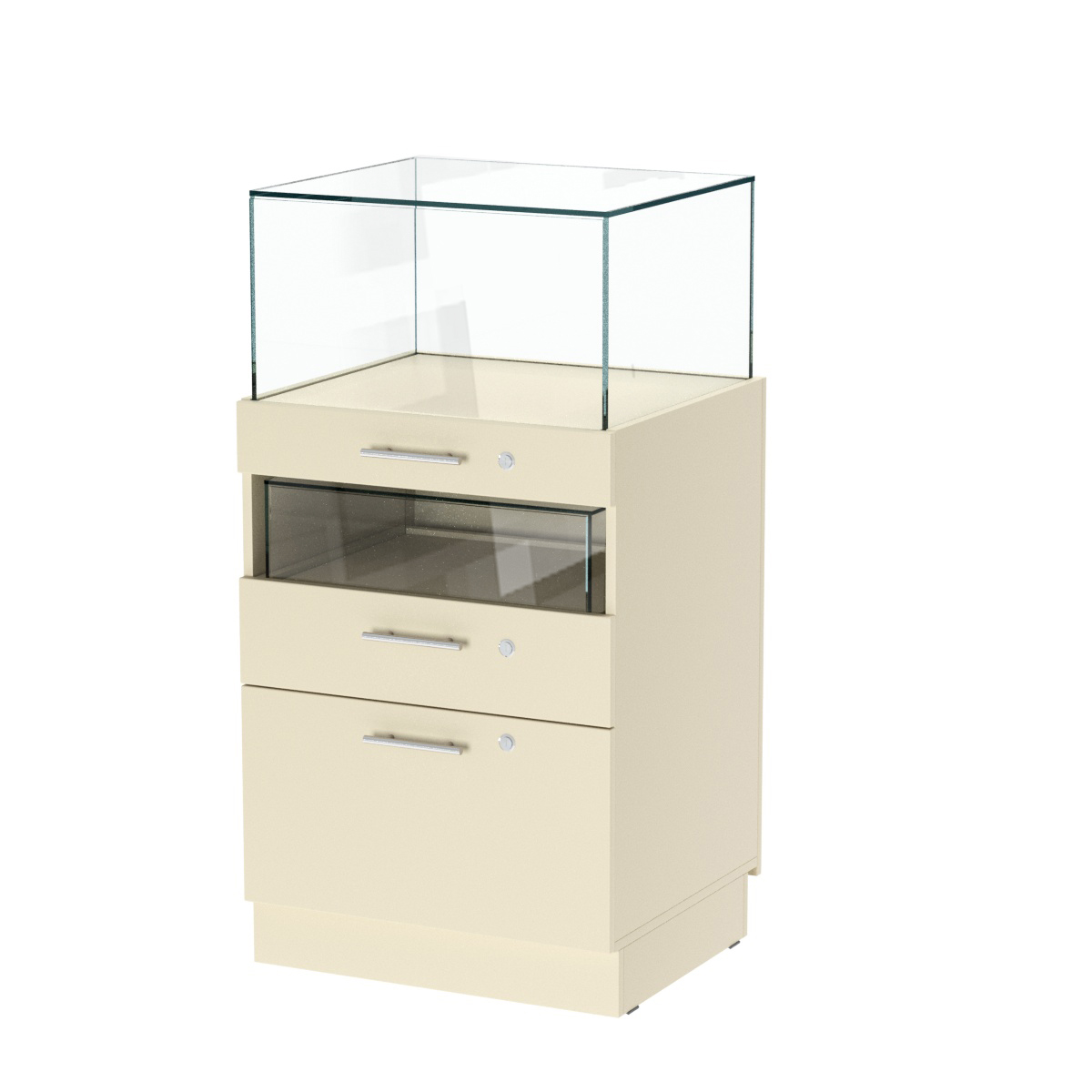 Прилавок ювелирный "Диаманд" №2-600 Крем Вайс