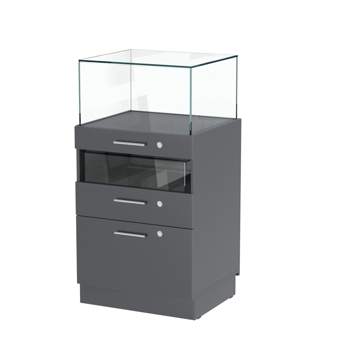 Прилавок ювелирный "Диаманд" №2-600 Темно-Серый