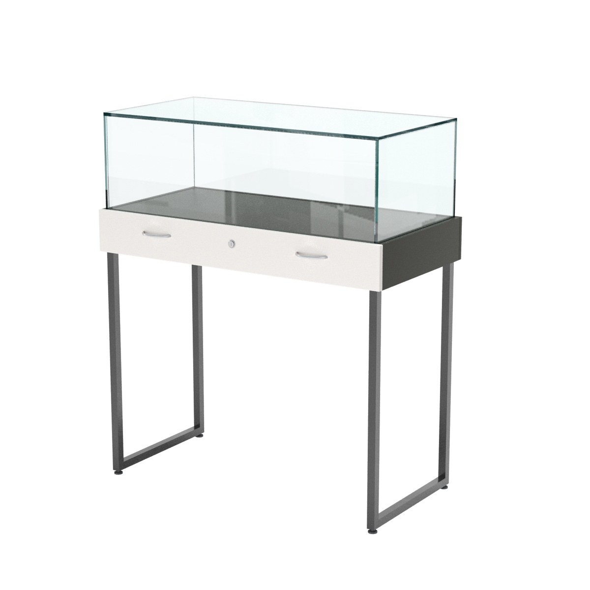 Прилавок ювелирный "Диаманд" №4-1000 Черный и Белый