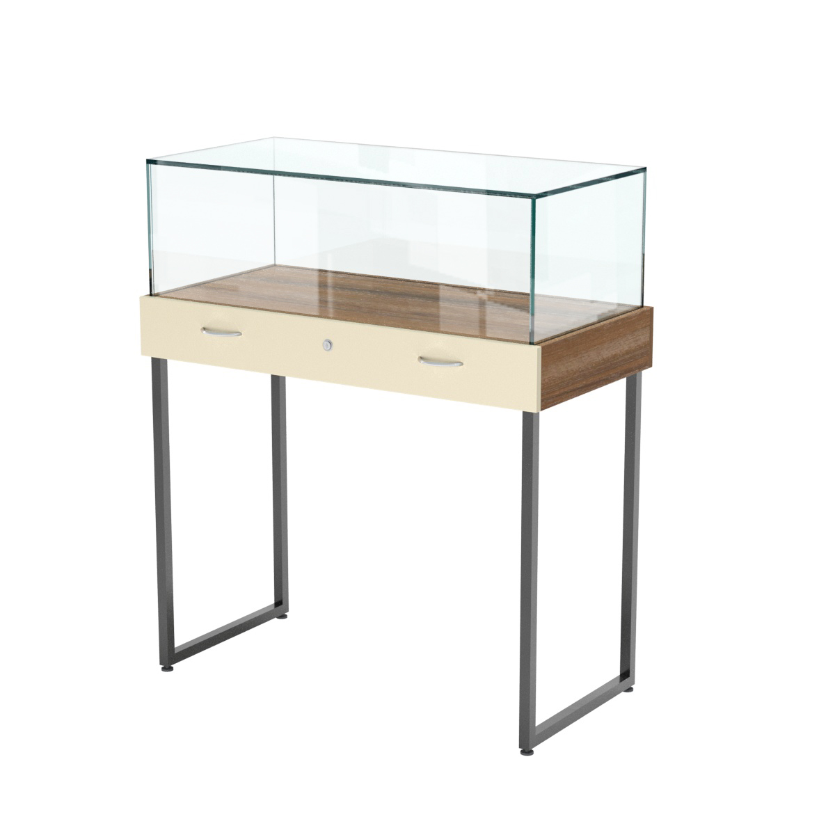 Прилавок ювелирный "Диаманд" №4-1000 Орех + Крем Вайс