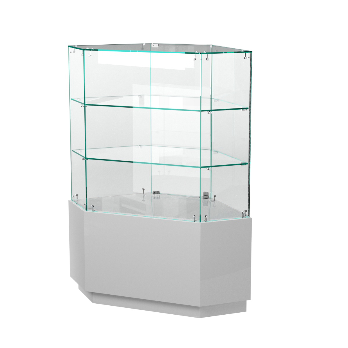 Витрина шестиугольная "Диаманд" №5 Серый