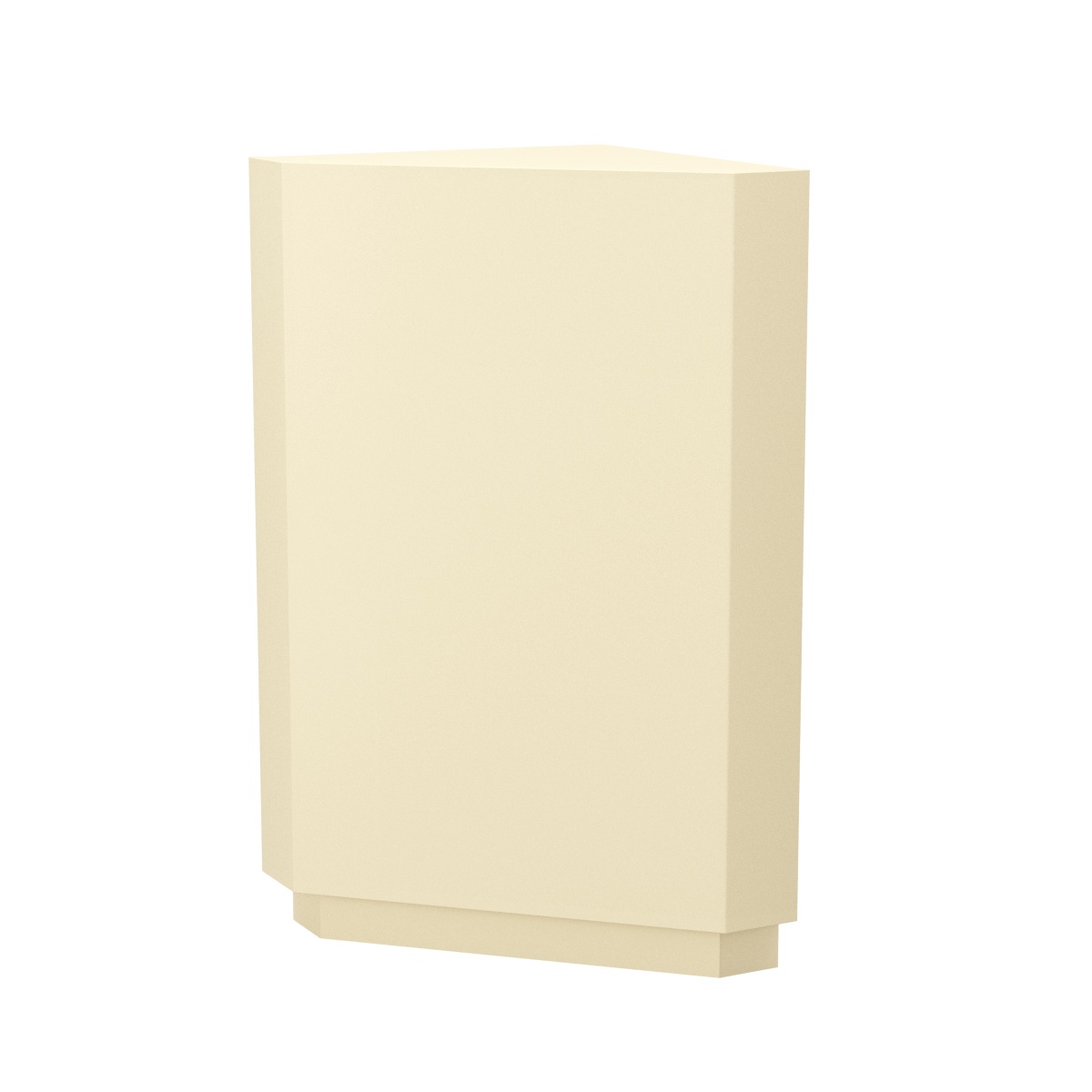 Витрина угловая "Диаманд" №6 Крем Вайс