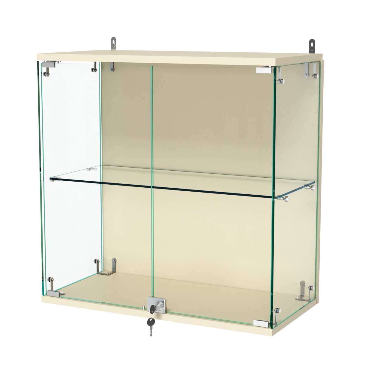 Витрина ювелирная навесная  "Диаманд" №7 Крем Вайс