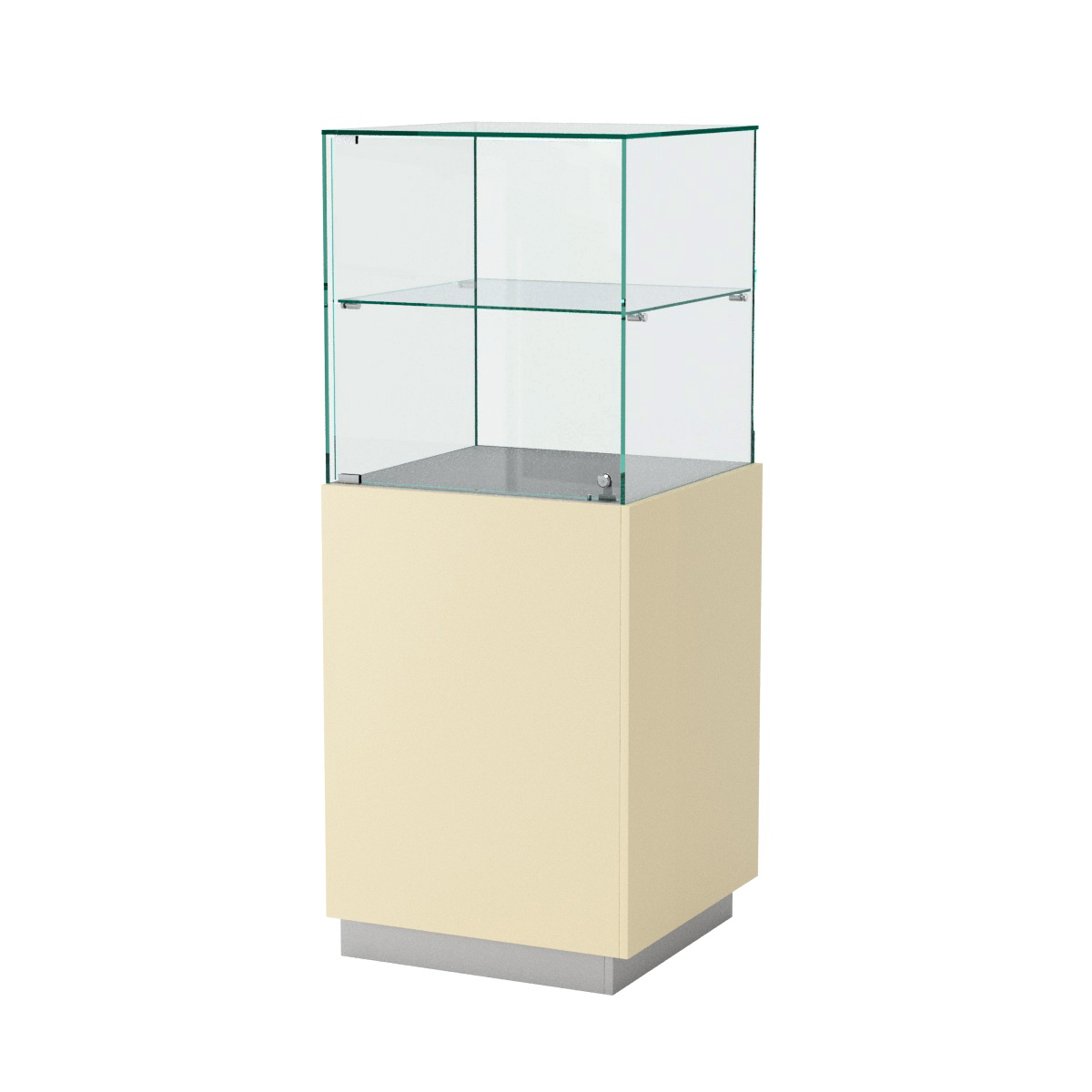 Витрина ювелирная квадратная "Диаманд" №8 Серый + Крем Вайс