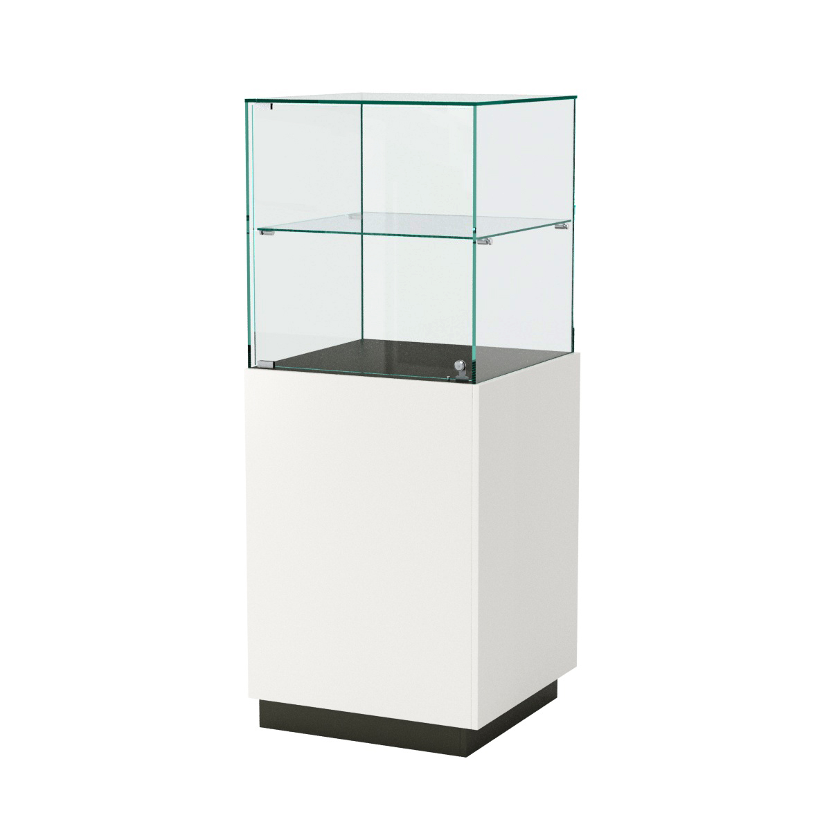 Витрина ювелирная квадратная "Диаманд" №8 Черный + Белый