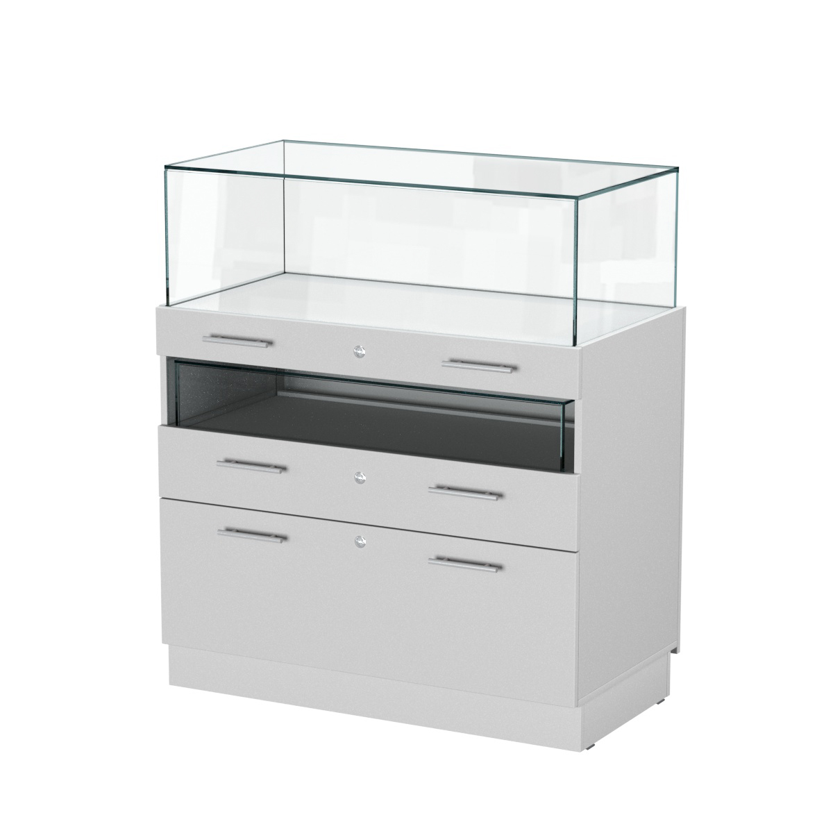 Прилавок ювелирный "Диаманд" №2-1000 Серый