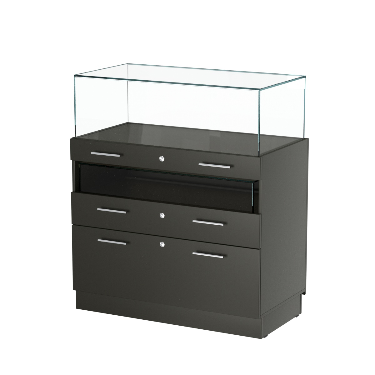 Прилавок ювелирный "Диаманд" №2-1000 Черный