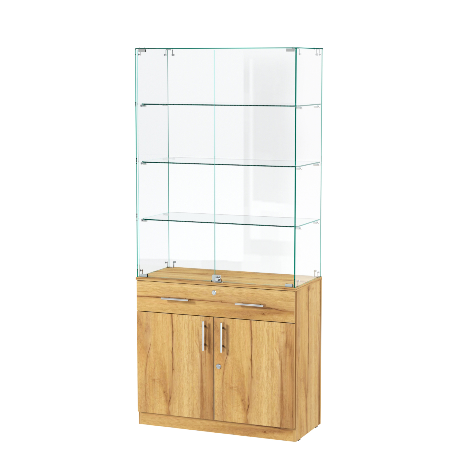 Витрина ювелирная "Диаманд" №11 Дуб Золотистый