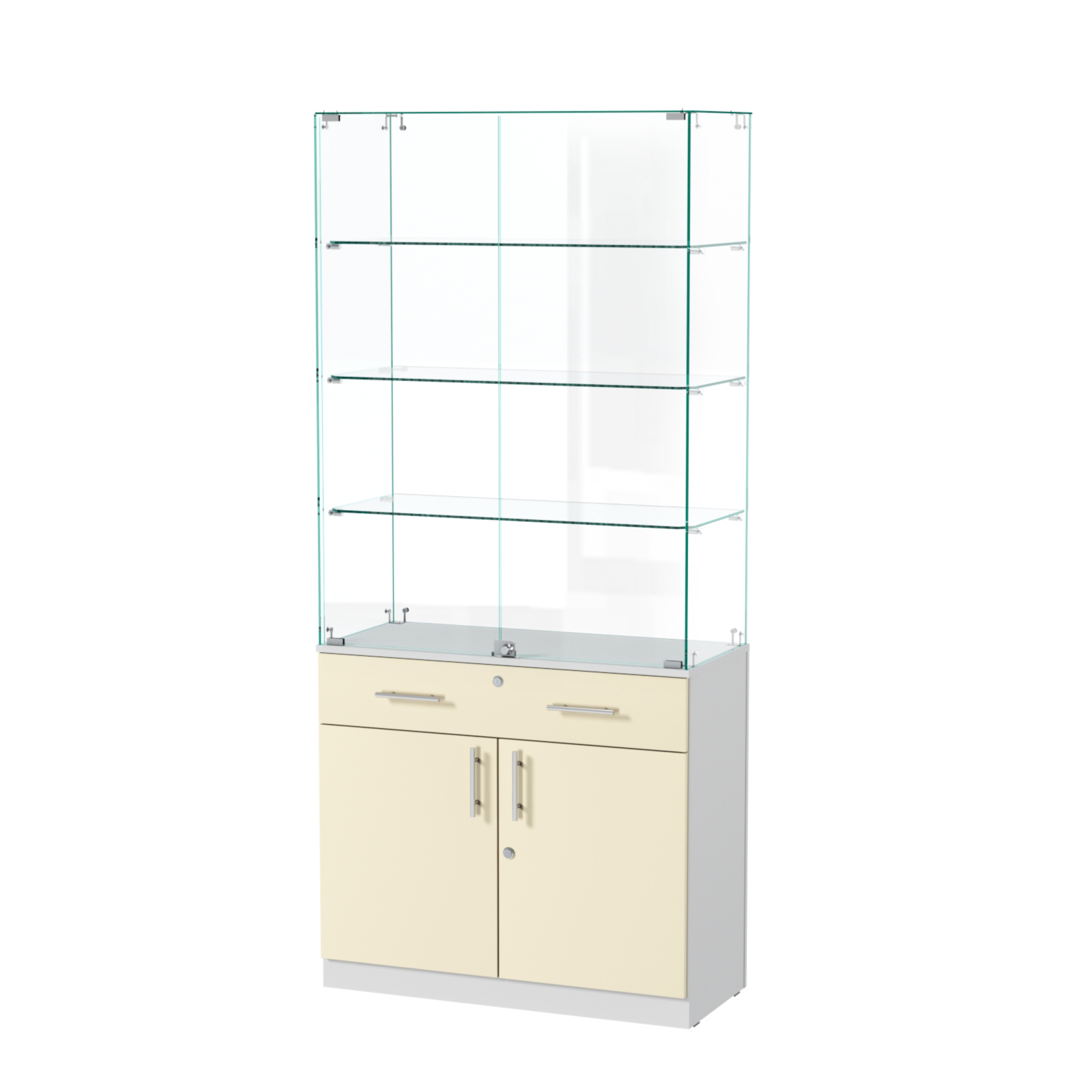 Витрина ювелирная "Диаманд" №11 Серый + Крем Вайс