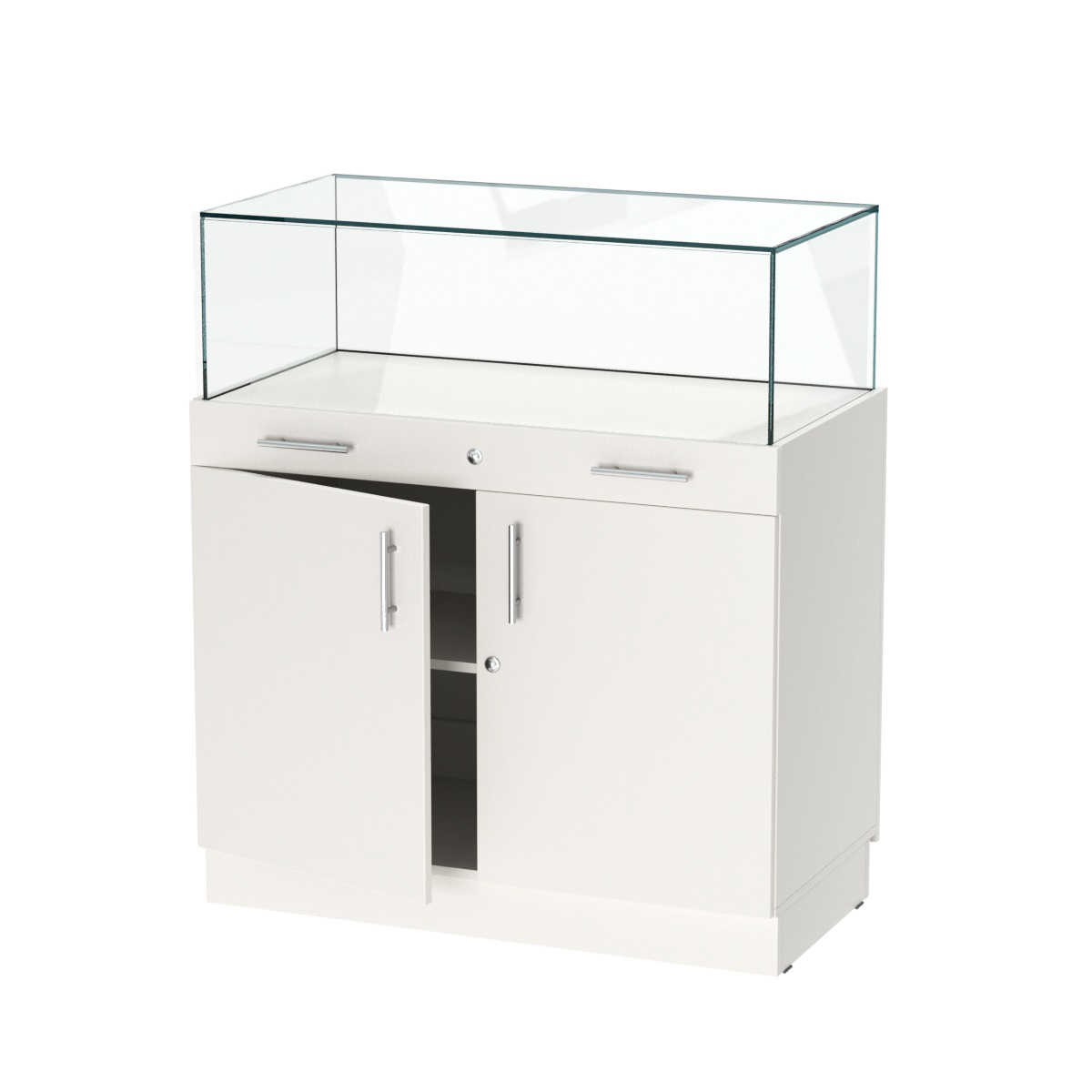 Прилавок ювелирный "Диаманд" №1-1000 Белый