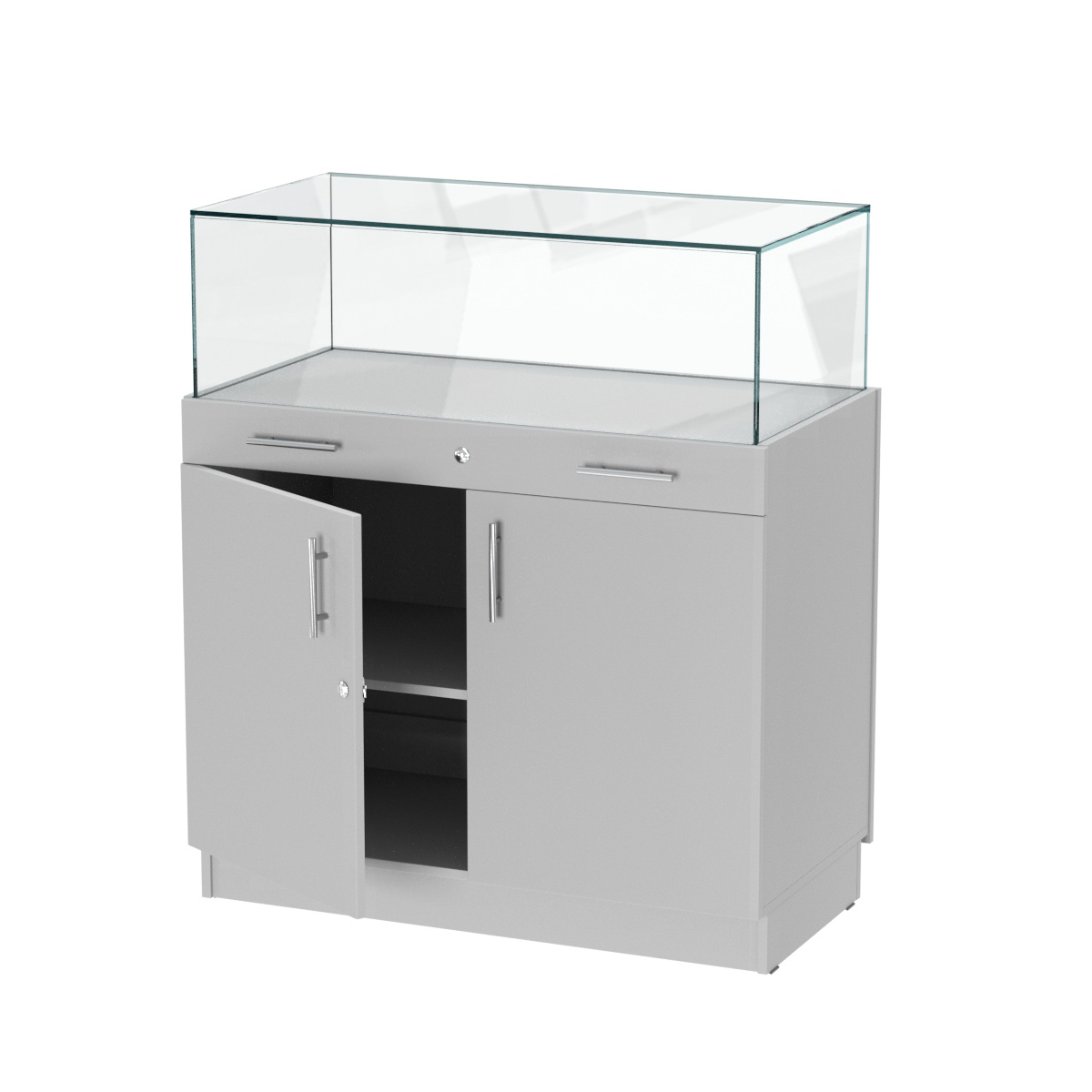 Прилавок ювелирный "Диаманд" №1-1000 Серый