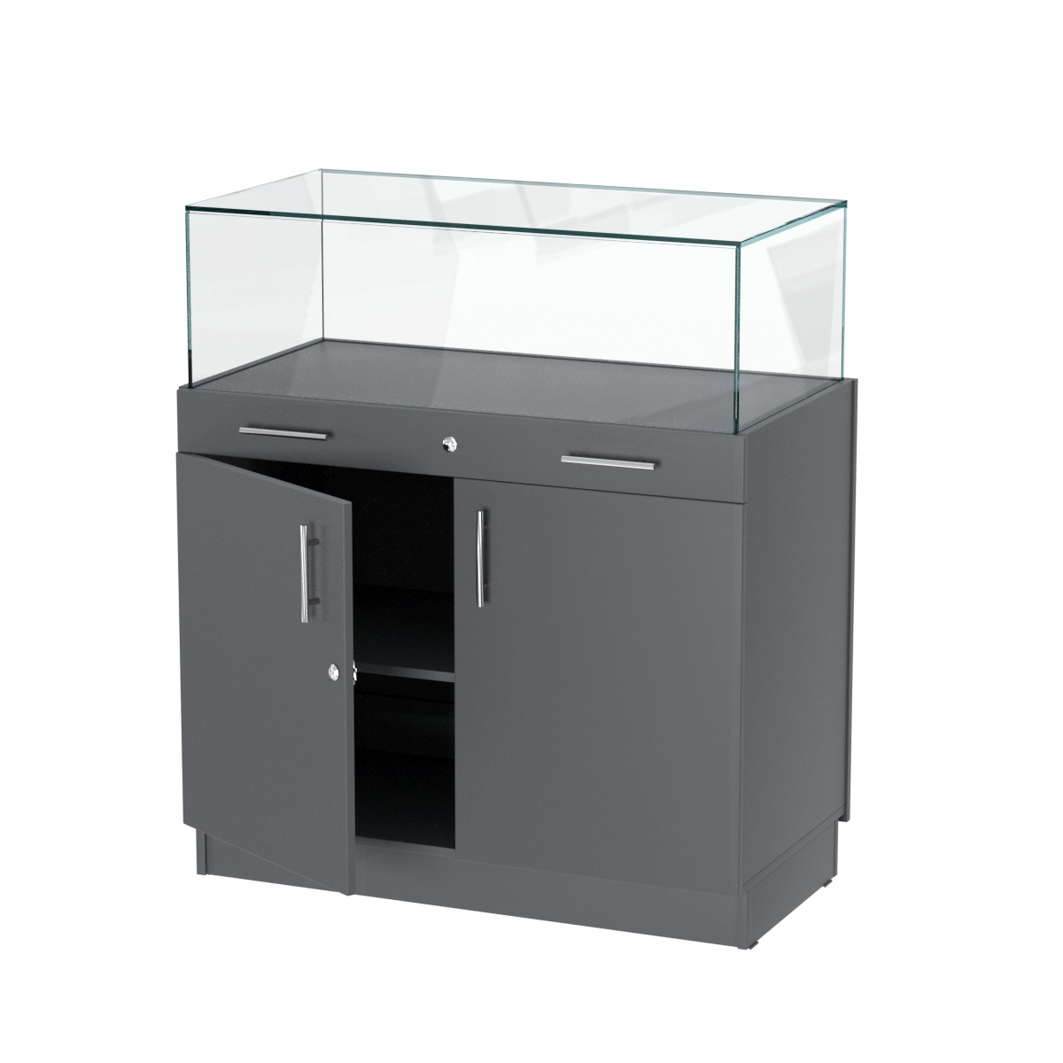 Прилавок ювелирный "Диаманд" №1-1000 Темно-Серый