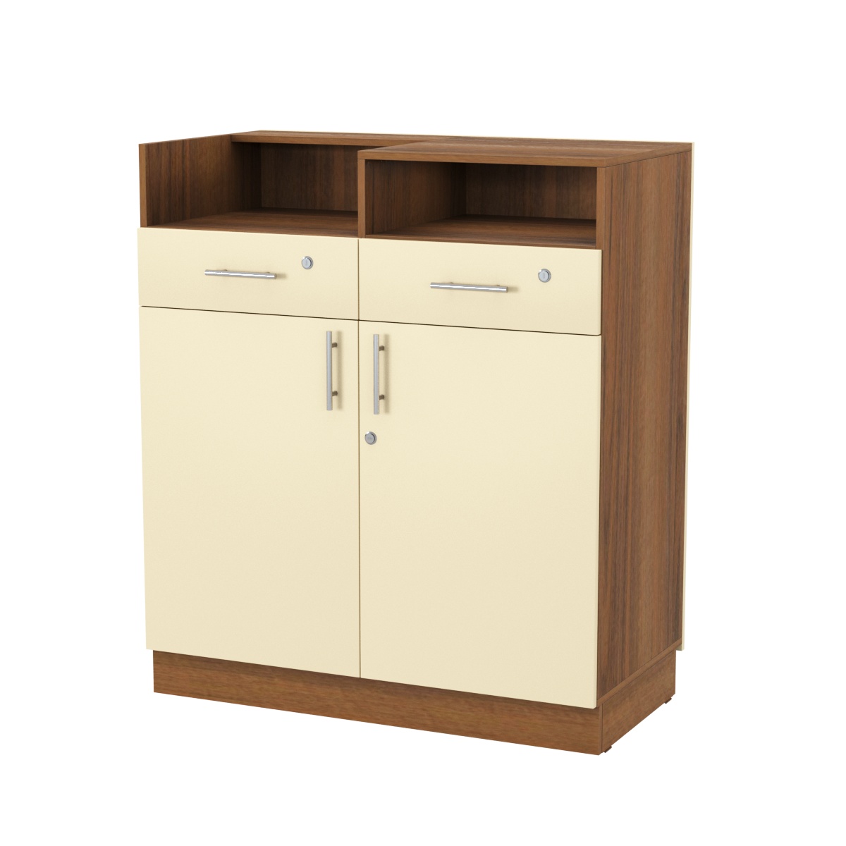 Кассовый прилавок "Диаманд" №10-1000 Орех + Крем Вайс