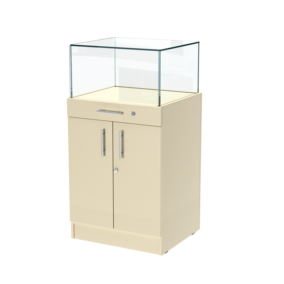 Прилавок ювелирный "Диаманд" №1-600 пристенный Крем Вайс