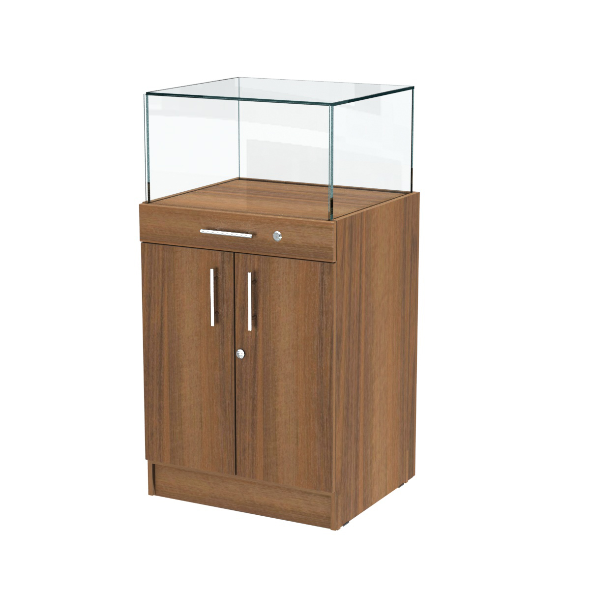 Прилавок ювелирный "Диаманд" №1-600 пристенный Орех