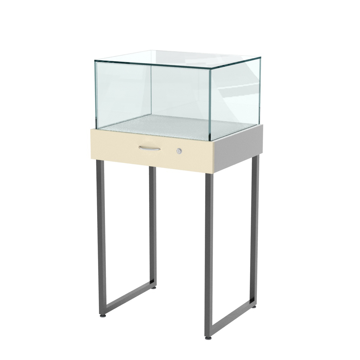 Прилавок ювелирный "Диаманд" №4-600 Серый + Крем Вайс