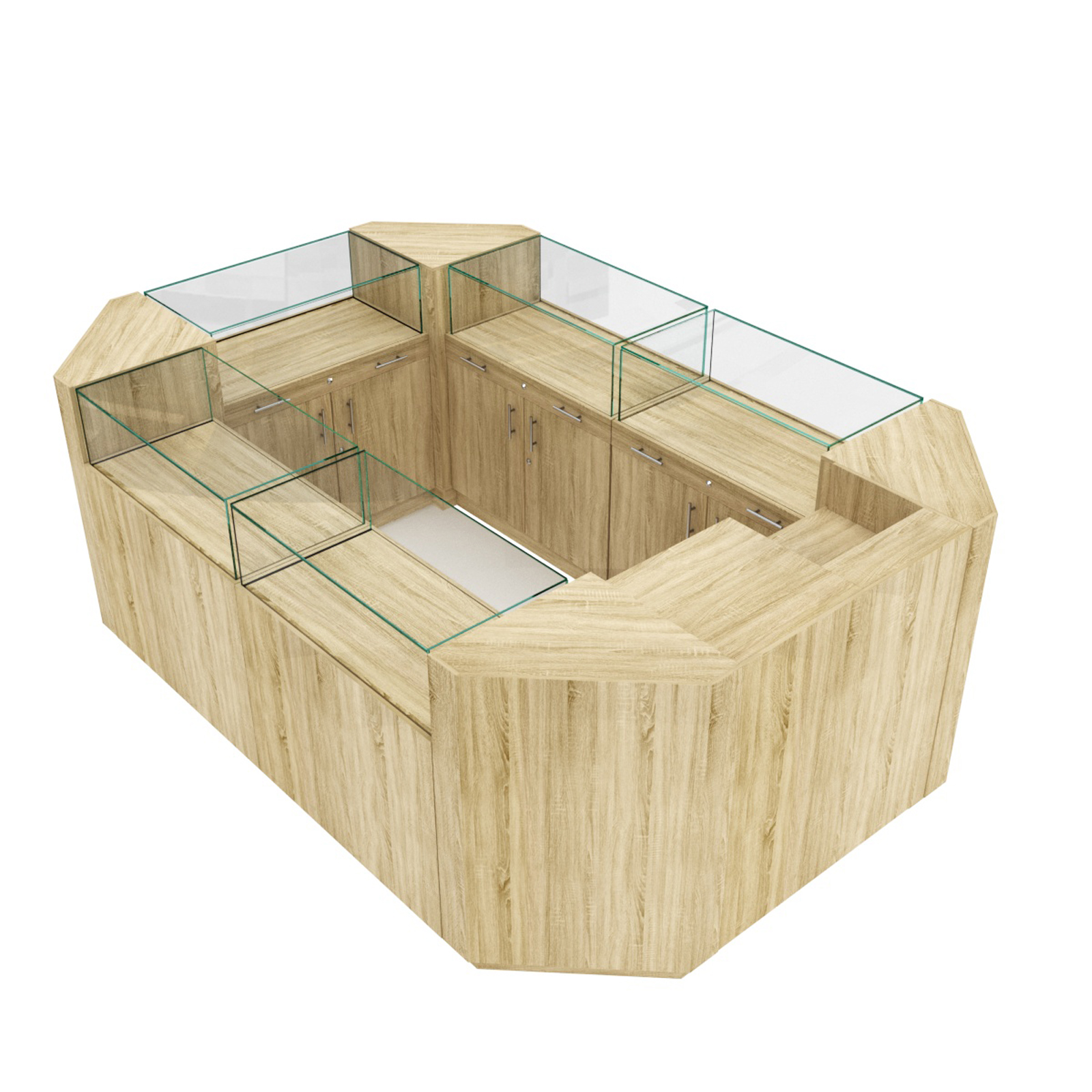 Остров ювелирный "Диаманд" №1 Дуб Сонома