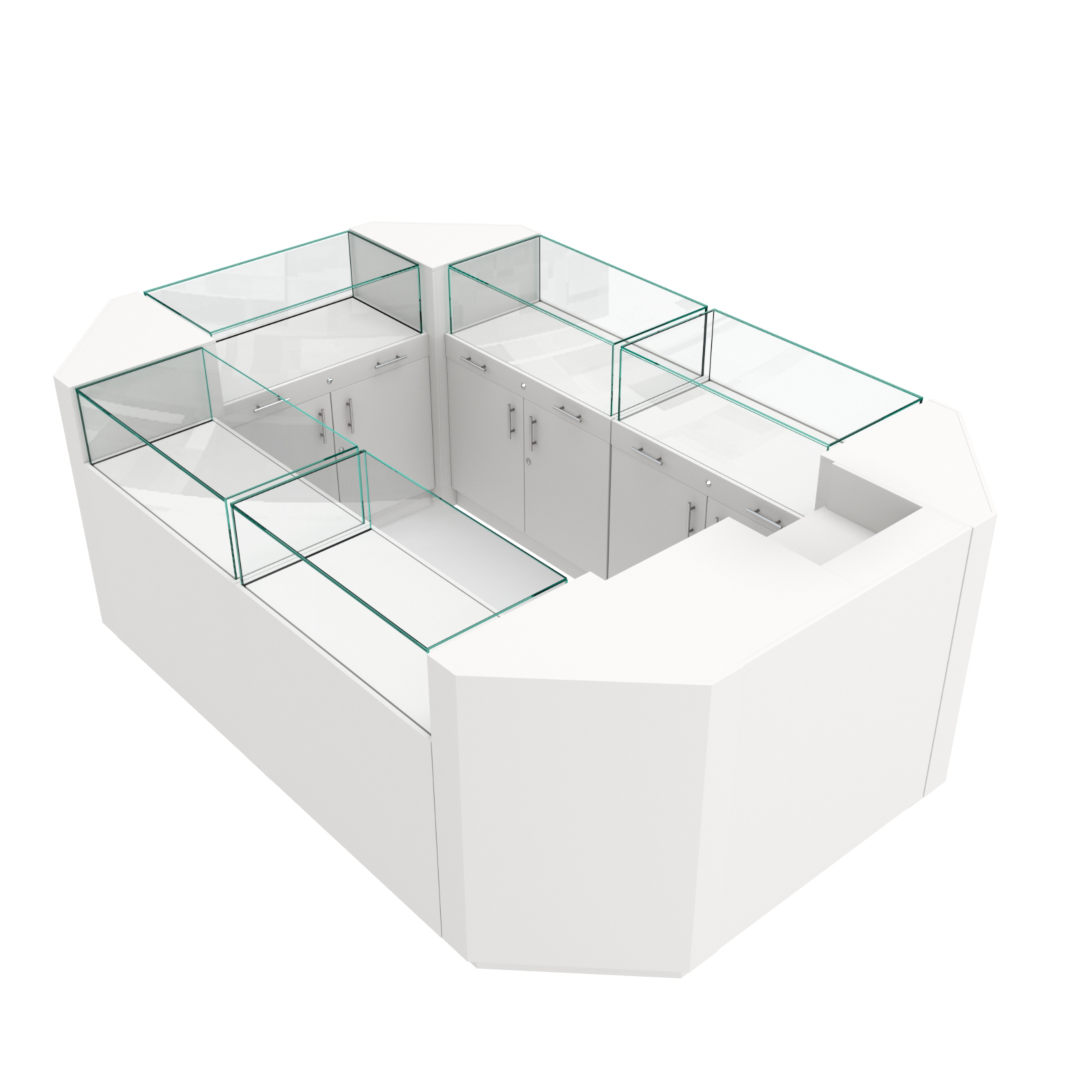 Остров ювелирный "Диаманд" №1 Белый