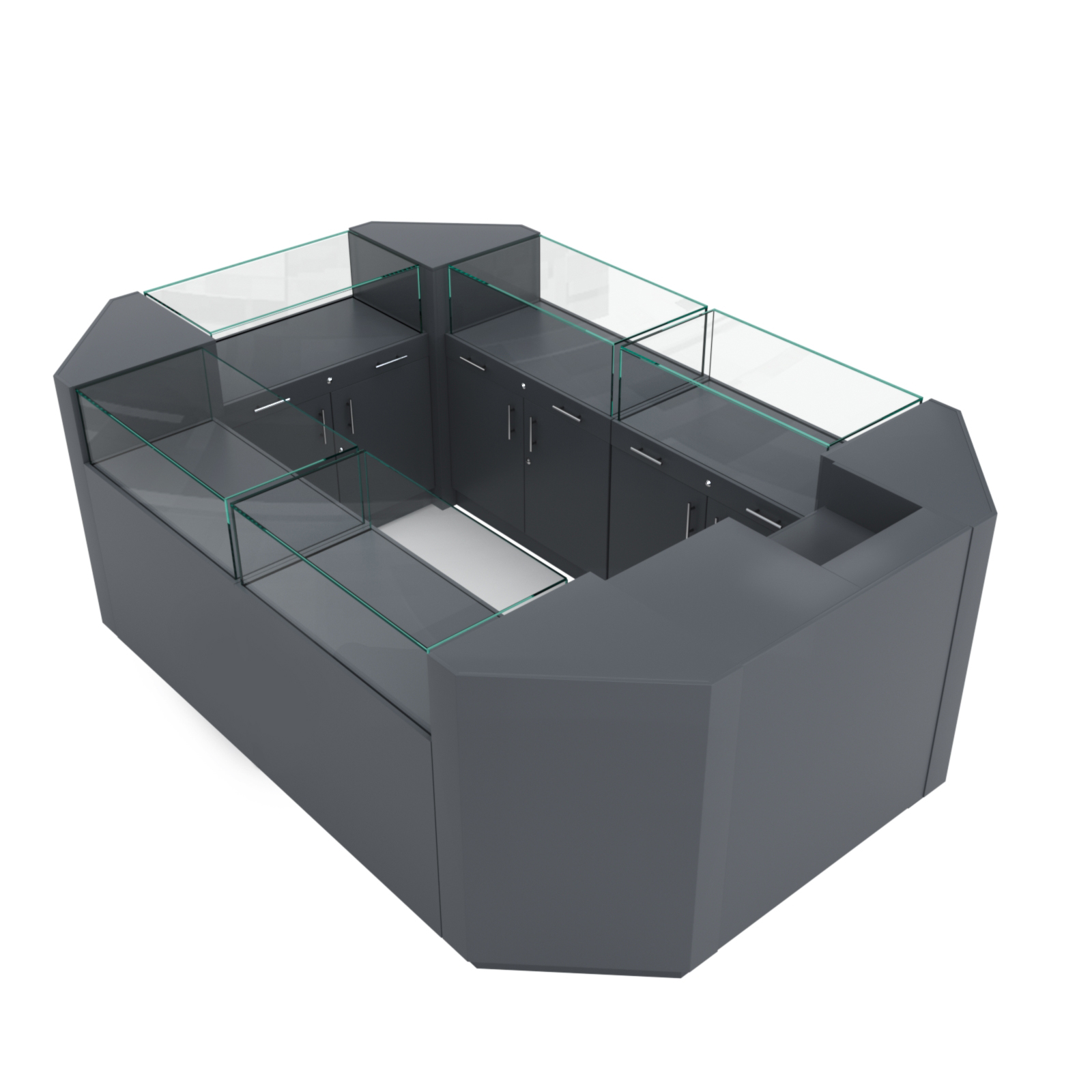 Остров ювелирный "Диаманд" №1 Темно-Серый