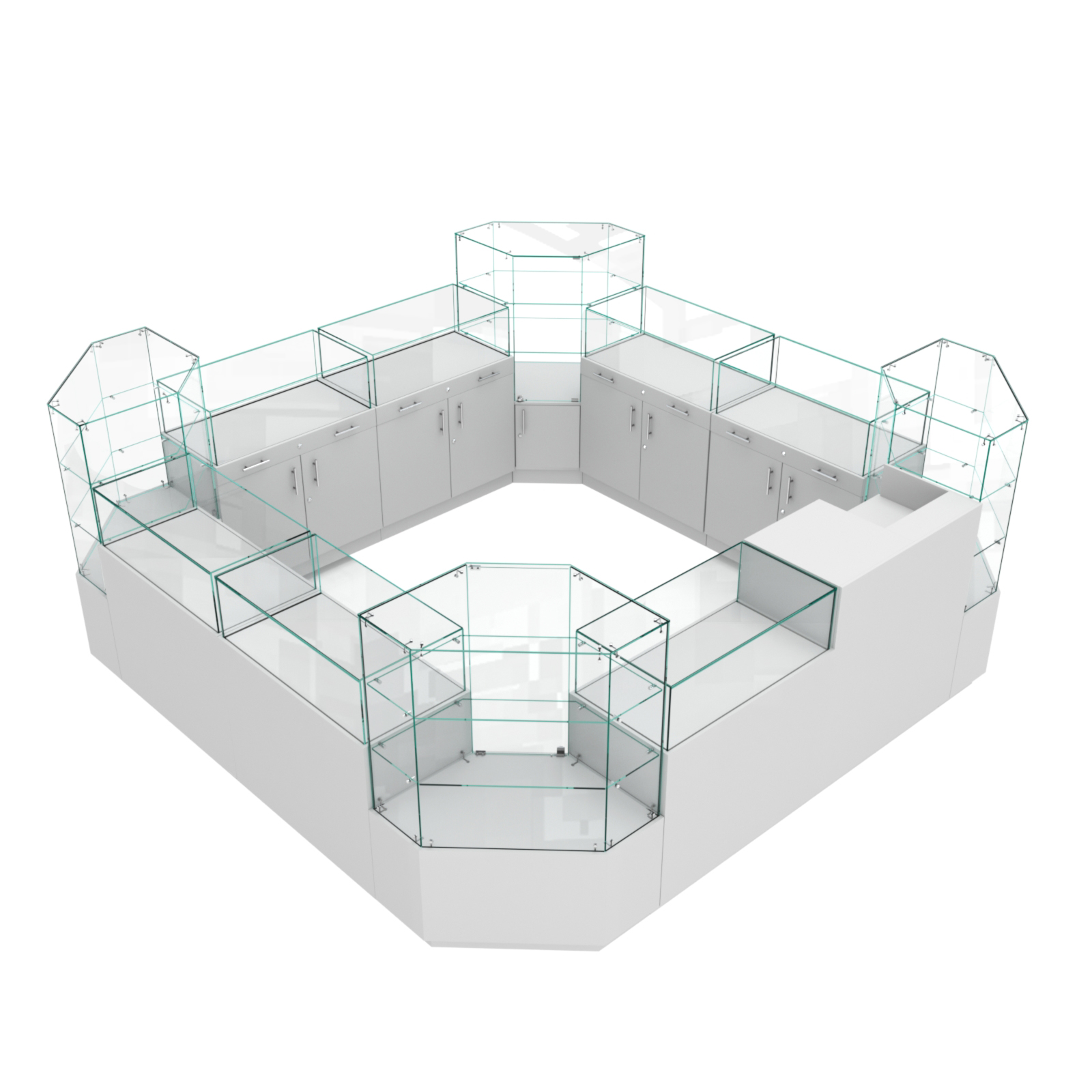 Остров ювелирный "Диаманд" №2 Серый