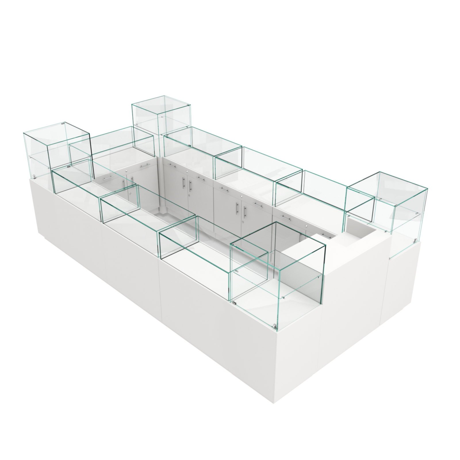 Остров ювелирный "Диаманд" №3 Белый