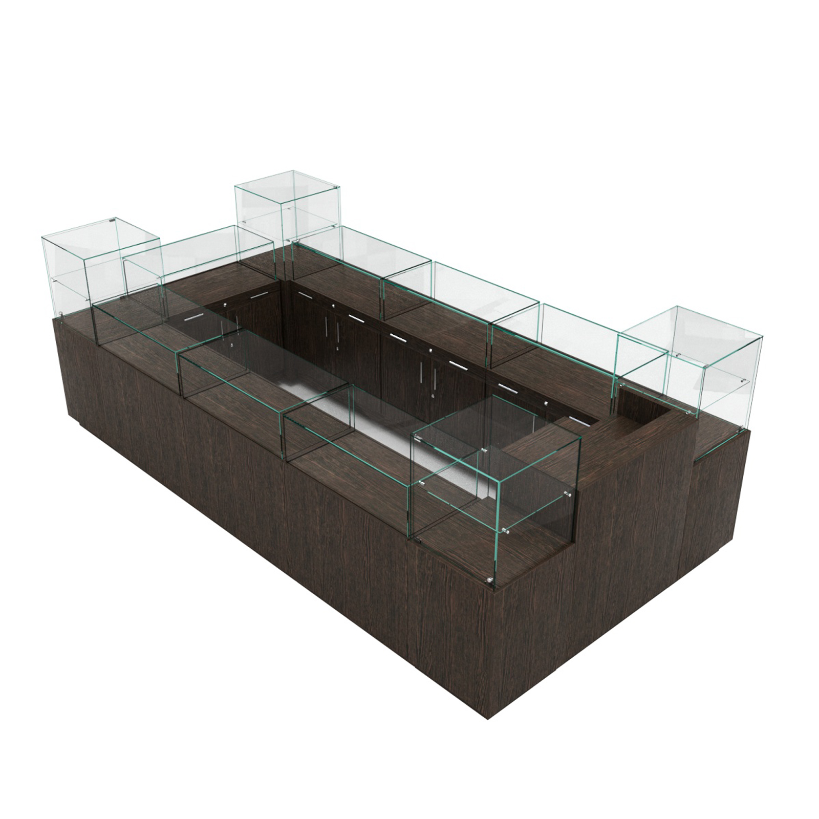 Остров ювелирный "Диаманд" №3 Дуб Венге