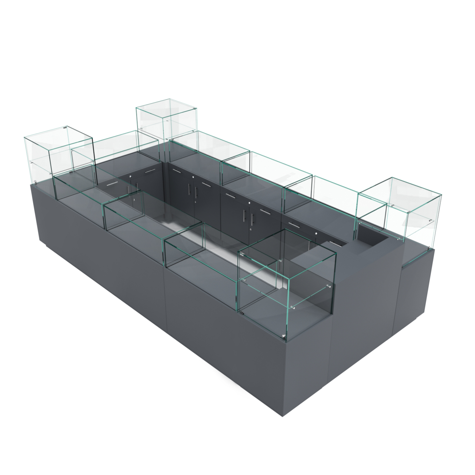 Остров ювелирный "Диаманд" №3 Темно-Серый