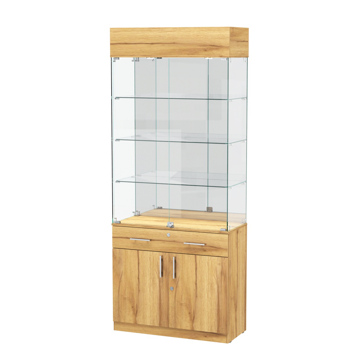 Витрина ювелирная "Диаманд" №13 Дуб Золотистый