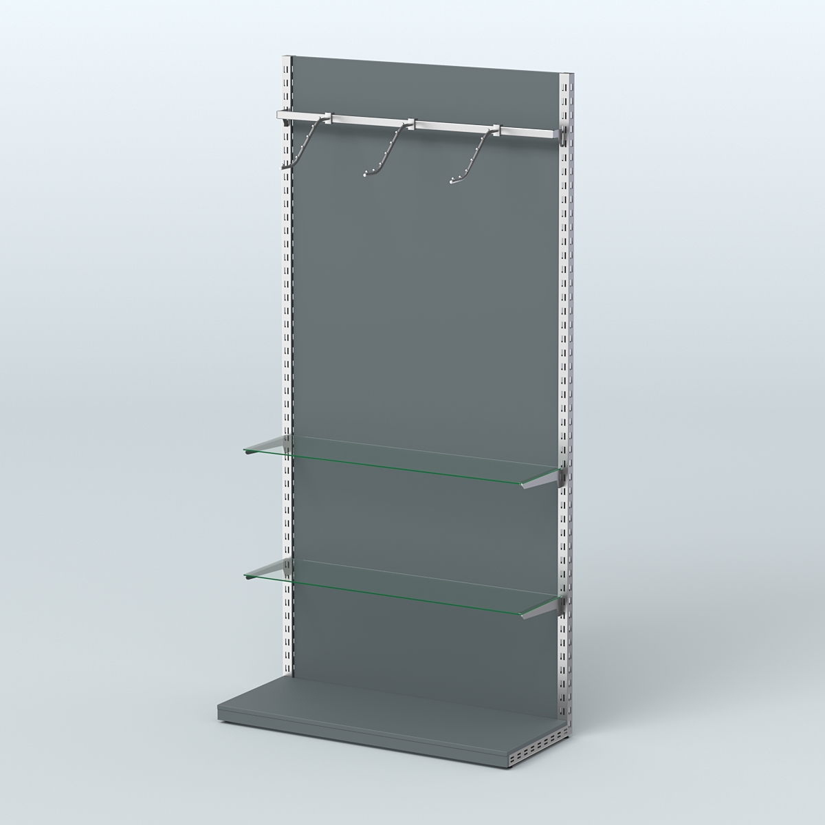 Система ЭЛЕГАНТ с ДСП №6 (1200 мм) Темно-Серый