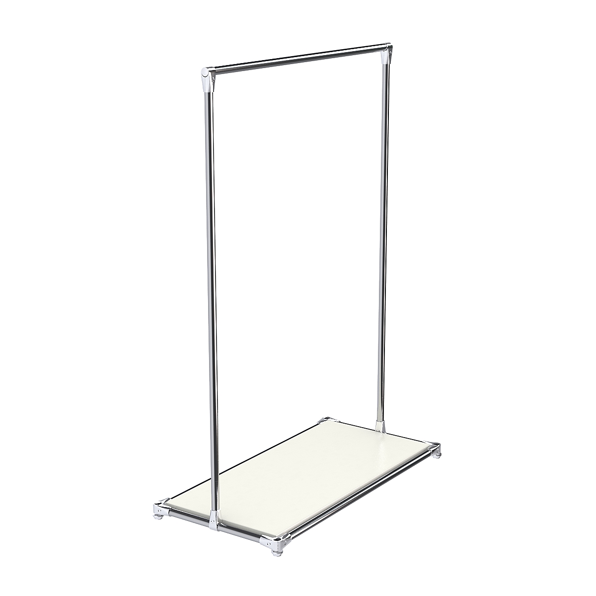 Хромированный стенд-вешало TD-09 №1-3 ДСП 16мм Белый