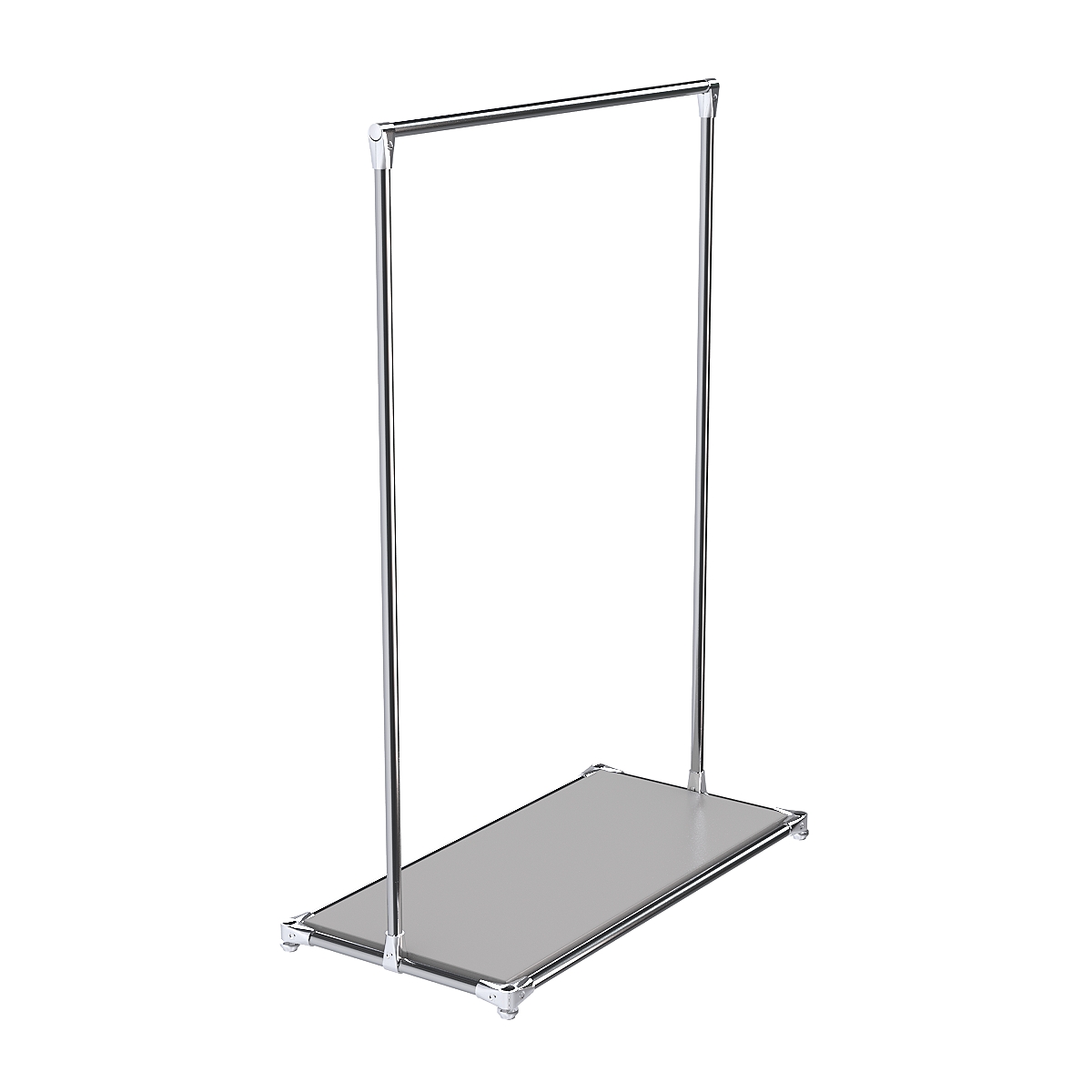 Хромированный стенд-вешало TD-09 №1-3 ДСП 16мм Серый