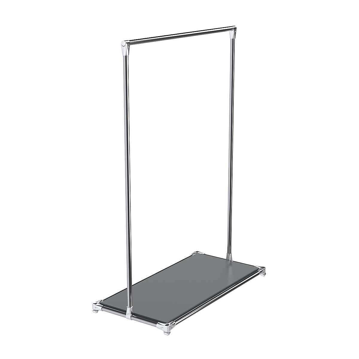 Хромированный стенд-вешало TD-09 №1-3 ДСП 16мм Темно-Серый