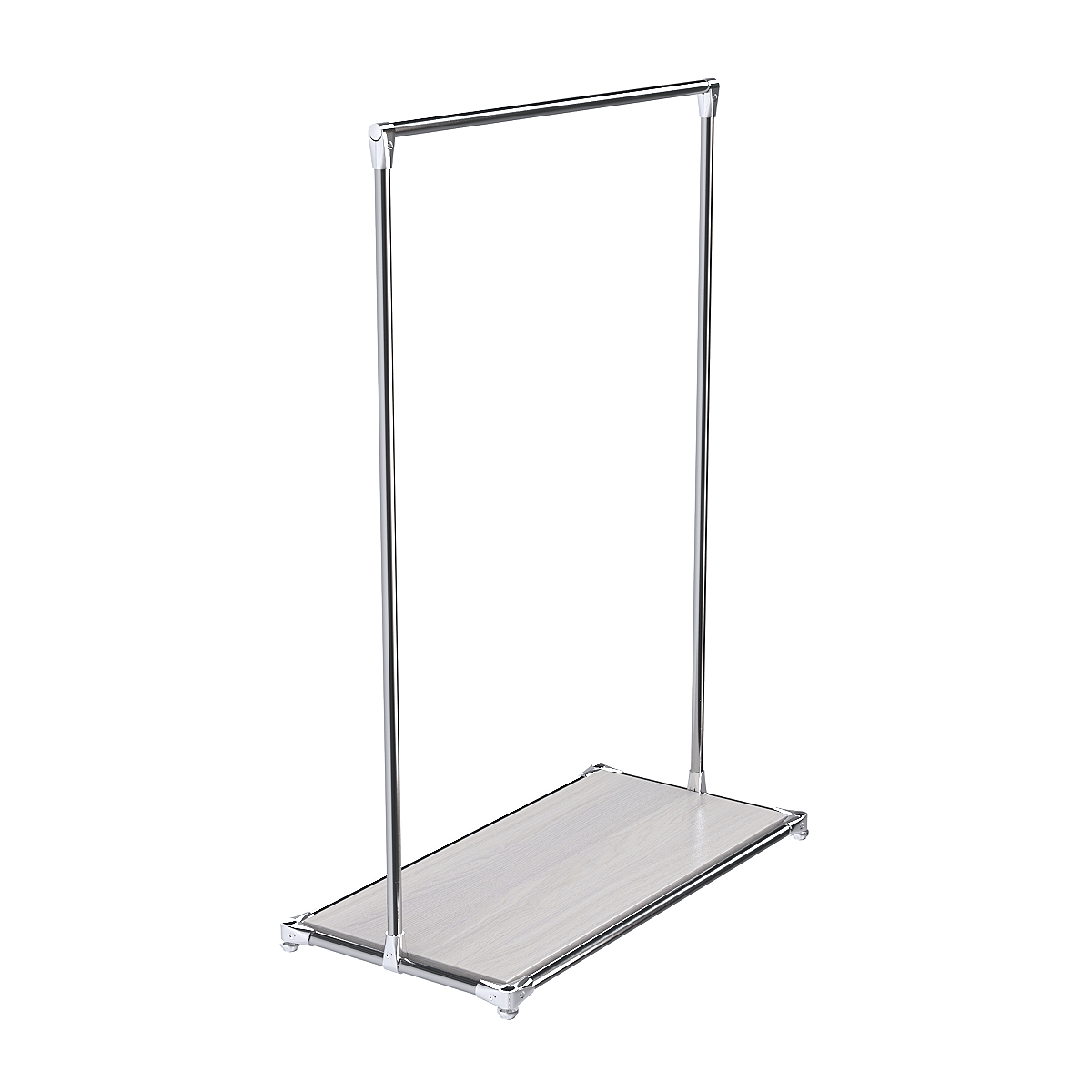 Хромированный стенд-вешало TD-09 №1-3 ДСП 16мм Ясень Анкор светлый - U31104