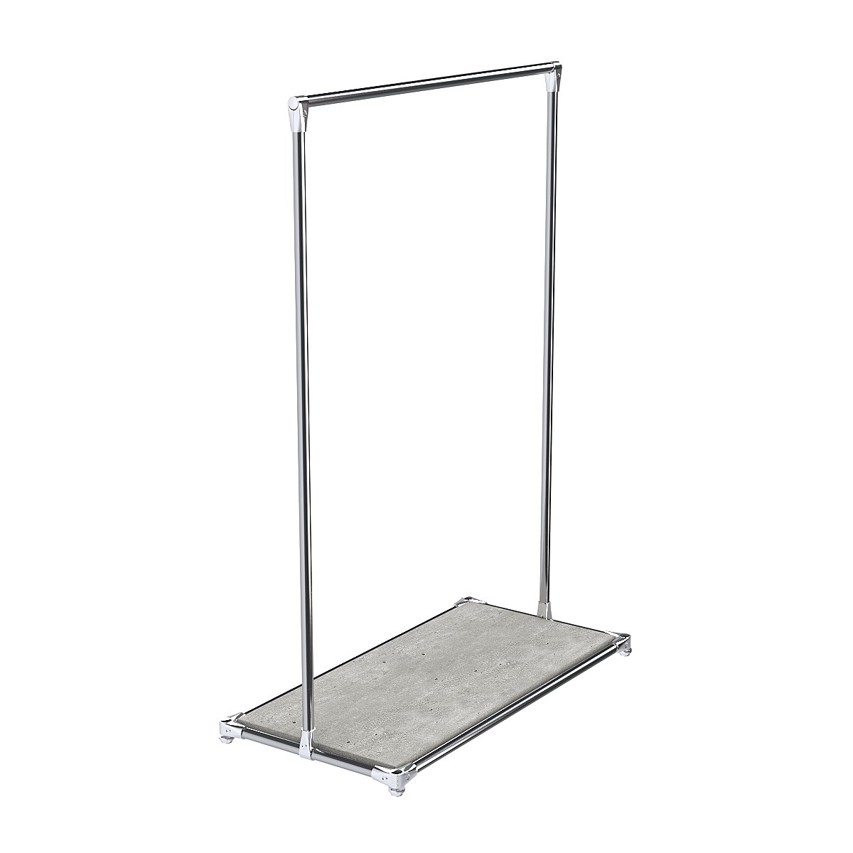 Хромированный стенд-вешало TD-09 №1-3 ДСП 16мм Метрополитан Грей