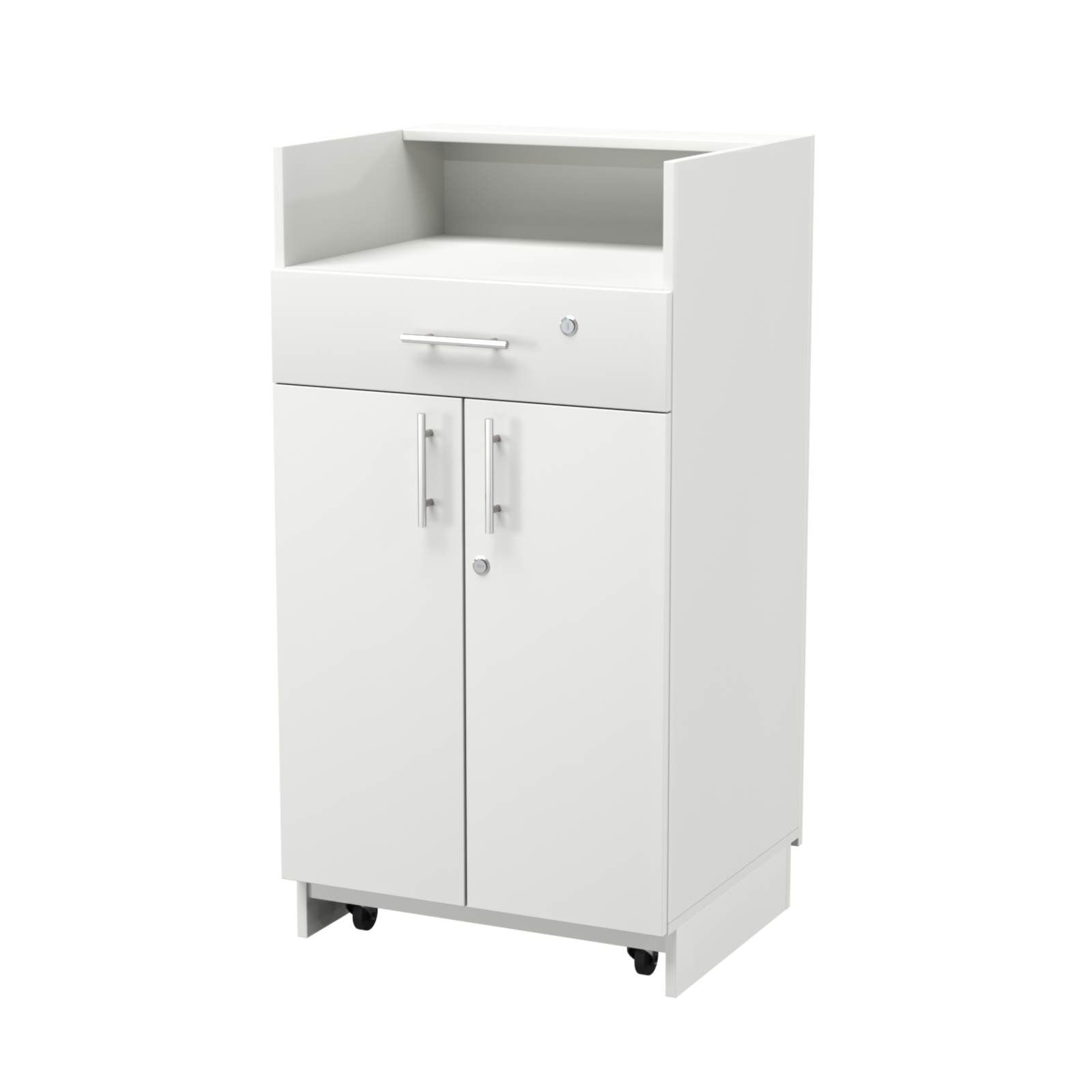 Кассовый прилавок "Диаманд" №9-600 выкатной Белый