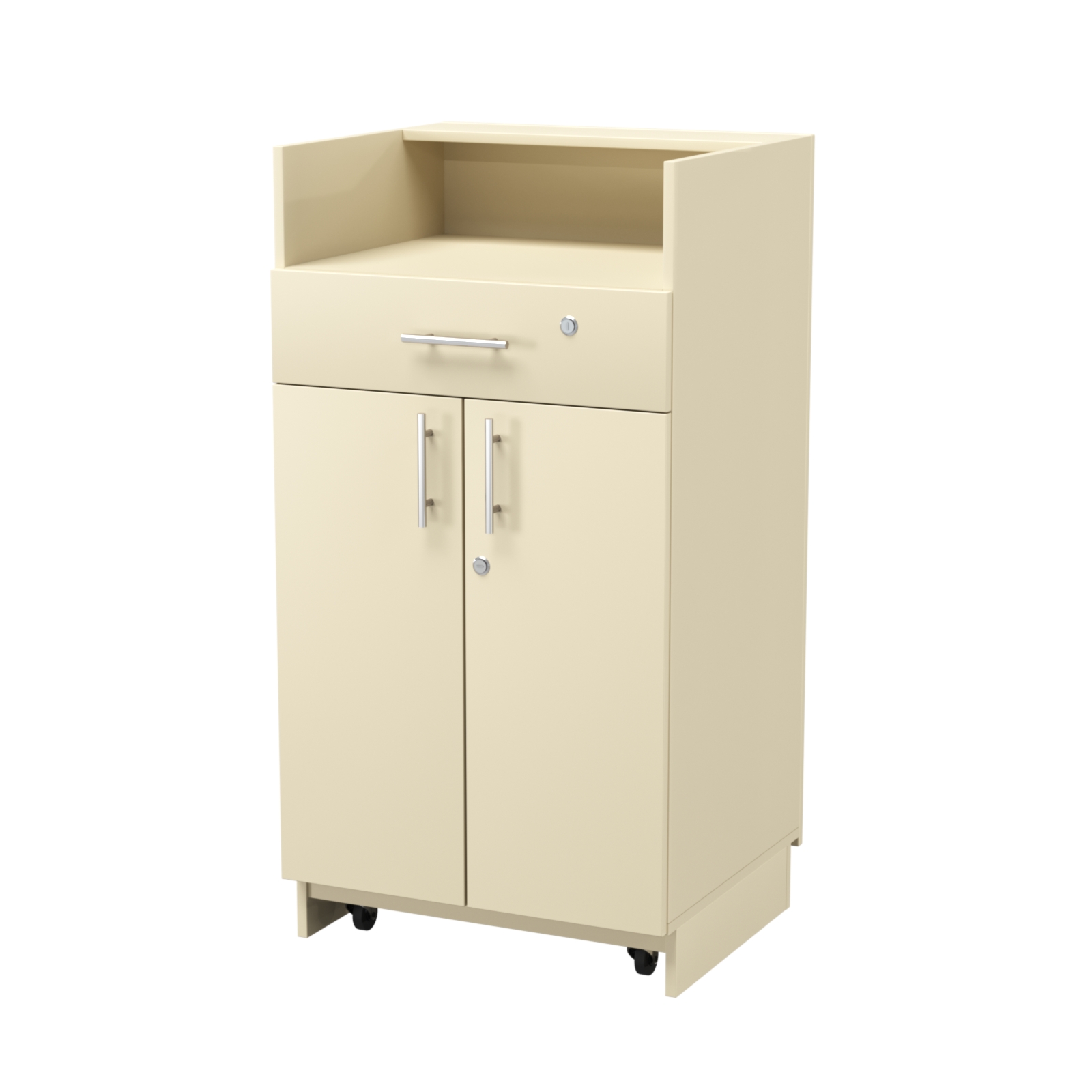 Кассовый прилавок "Диаманд" №9-600 выкатной Крем Вайс