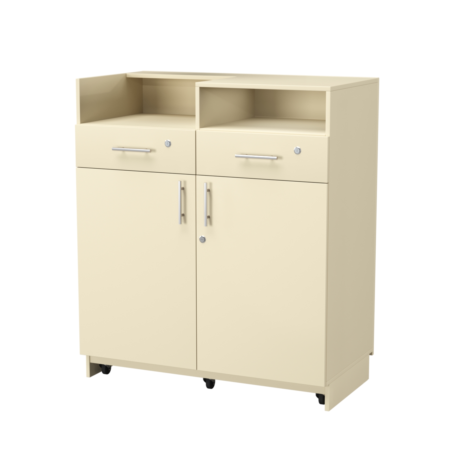 Кассовый прилавок "Диаманд" №9-1000 выкатной Крем Вайс