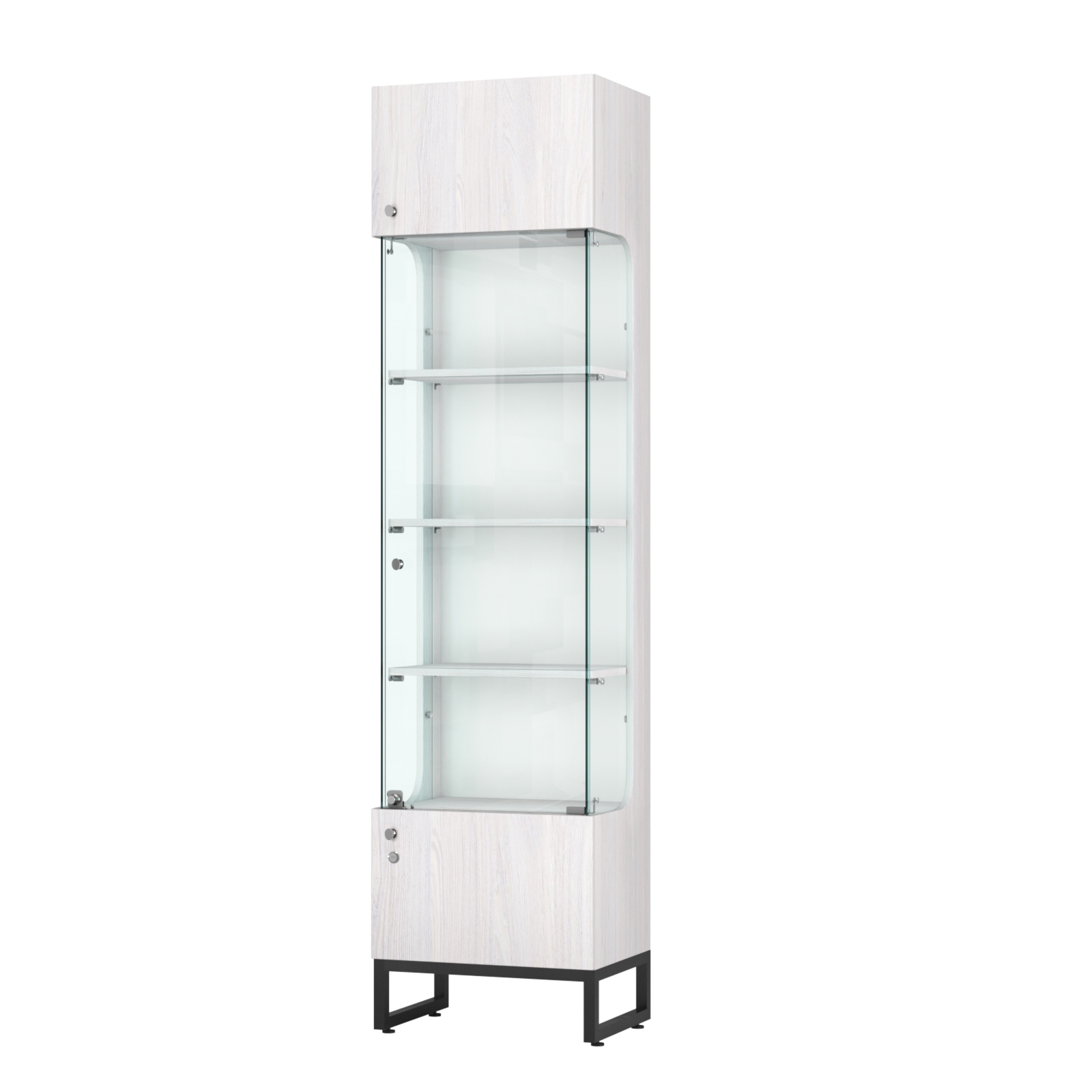 Витрина Монти №1 Ясень Анкор светлый