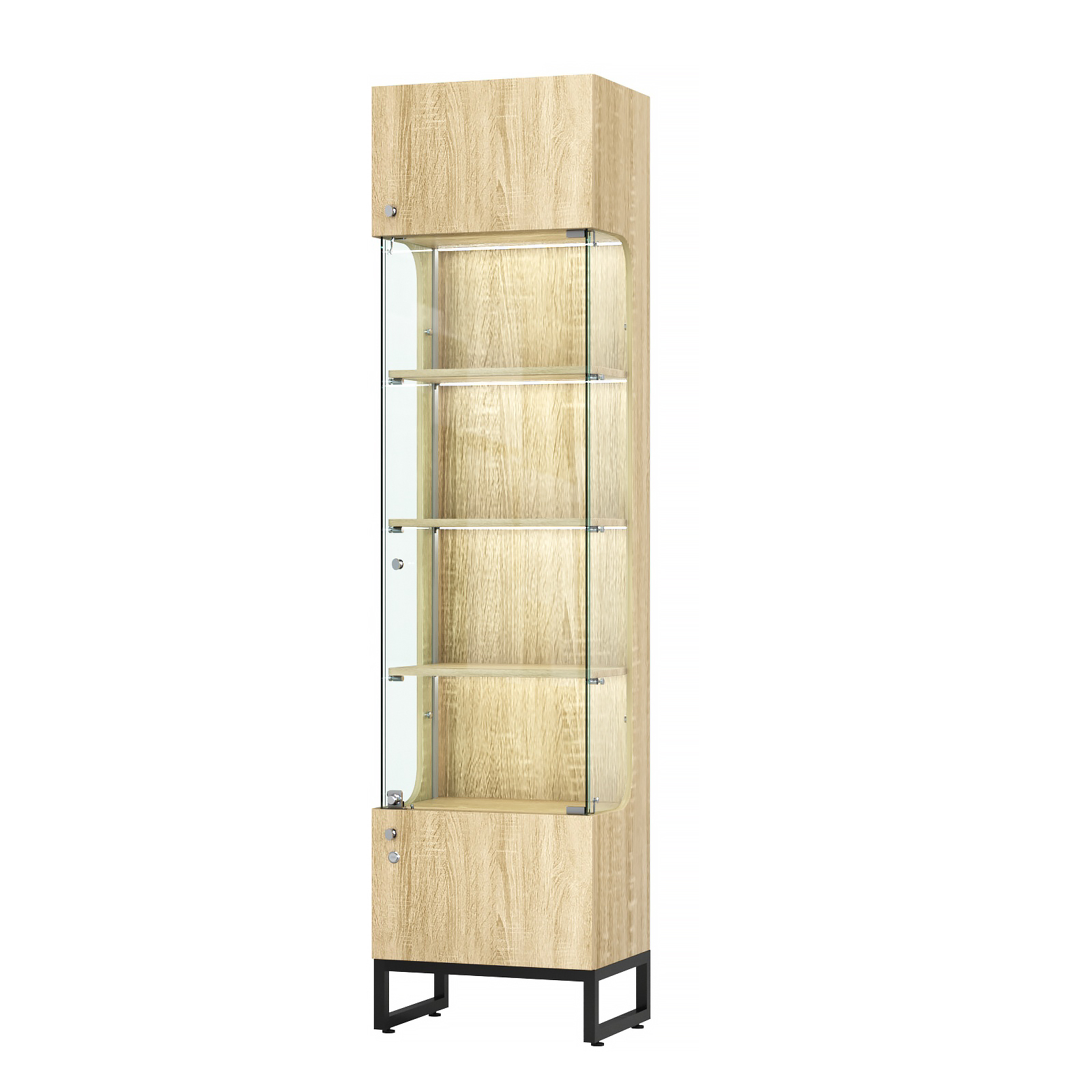 Витрина Монти №1-П Дуб Сонома