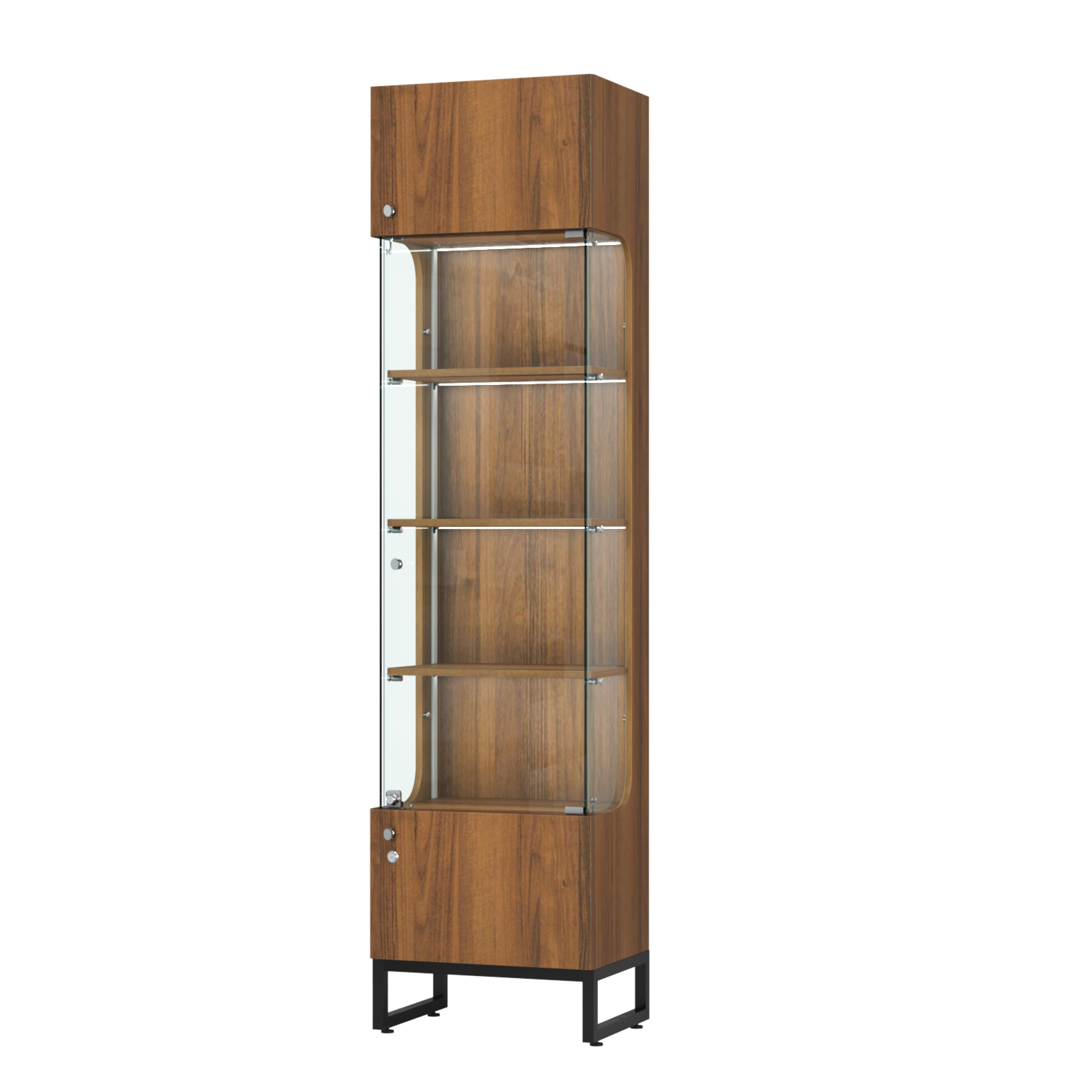 Витрина Монти №1-П Орех