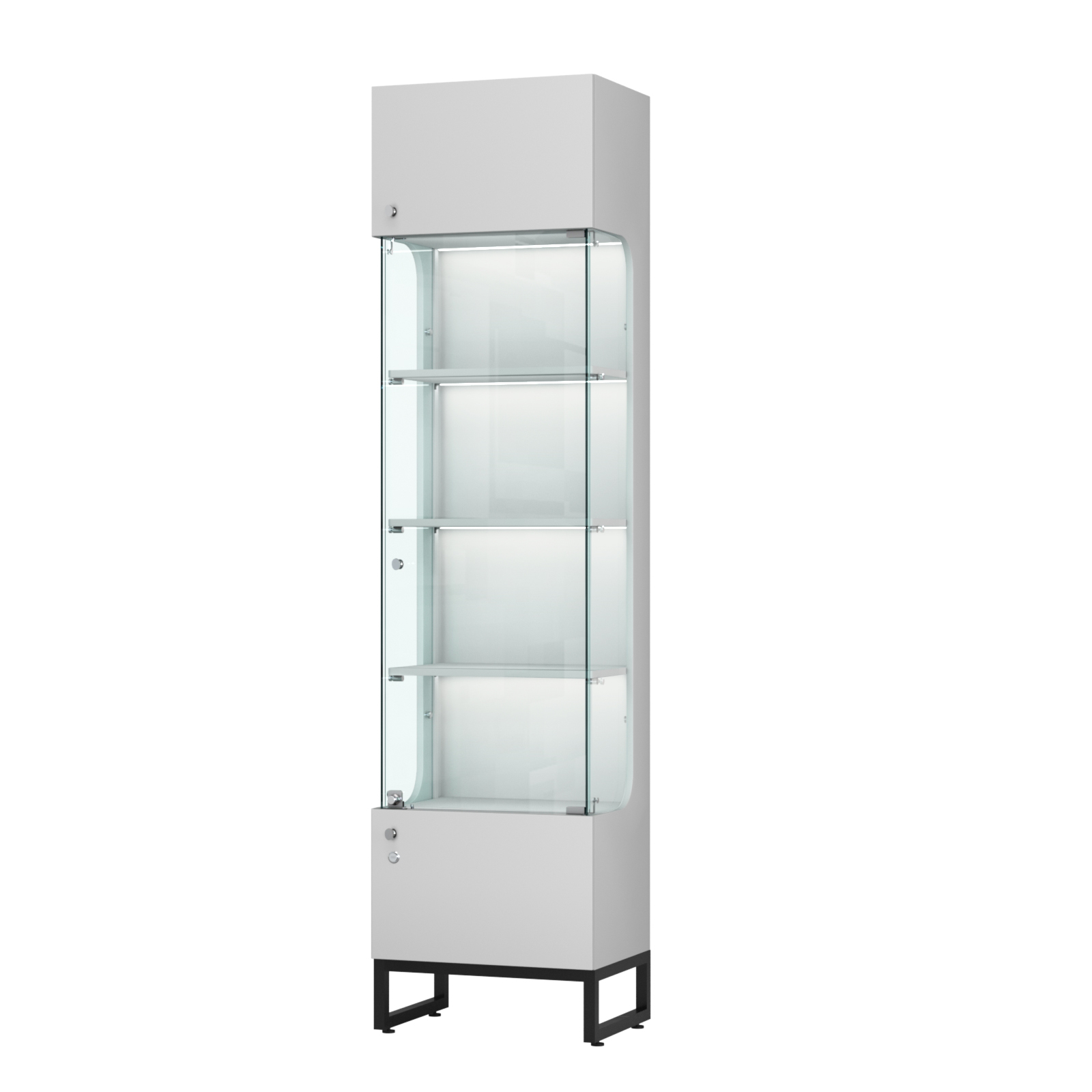 Витрина Монти №1-П Серый